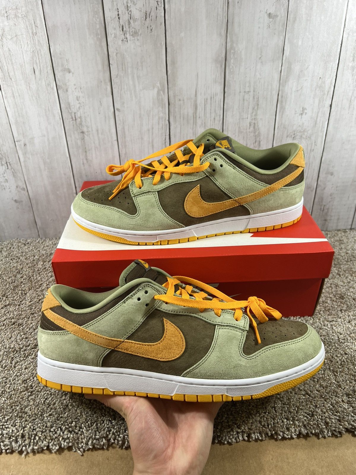 Nike Dunk Low Dusty Olive 2021 Men's Size 14 Shoes Sneakers