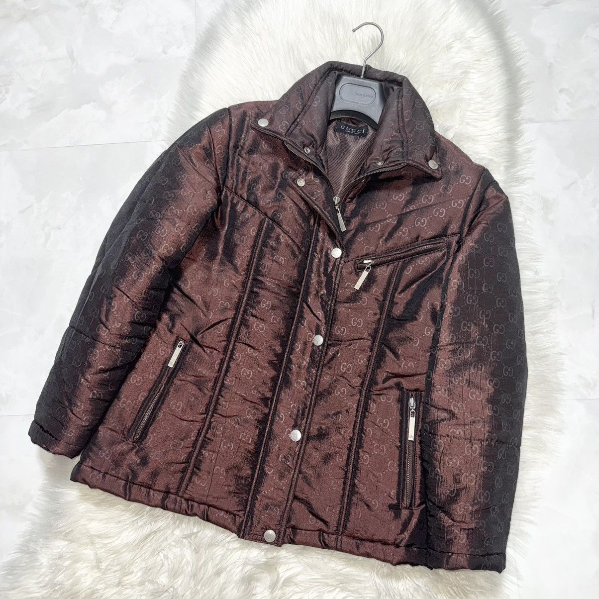 Gucci Gucci Tom Ford-Era Hologram GG All-Over Print Jacket Size US S / EU 44-46 / 1 - 5 Thumbnail