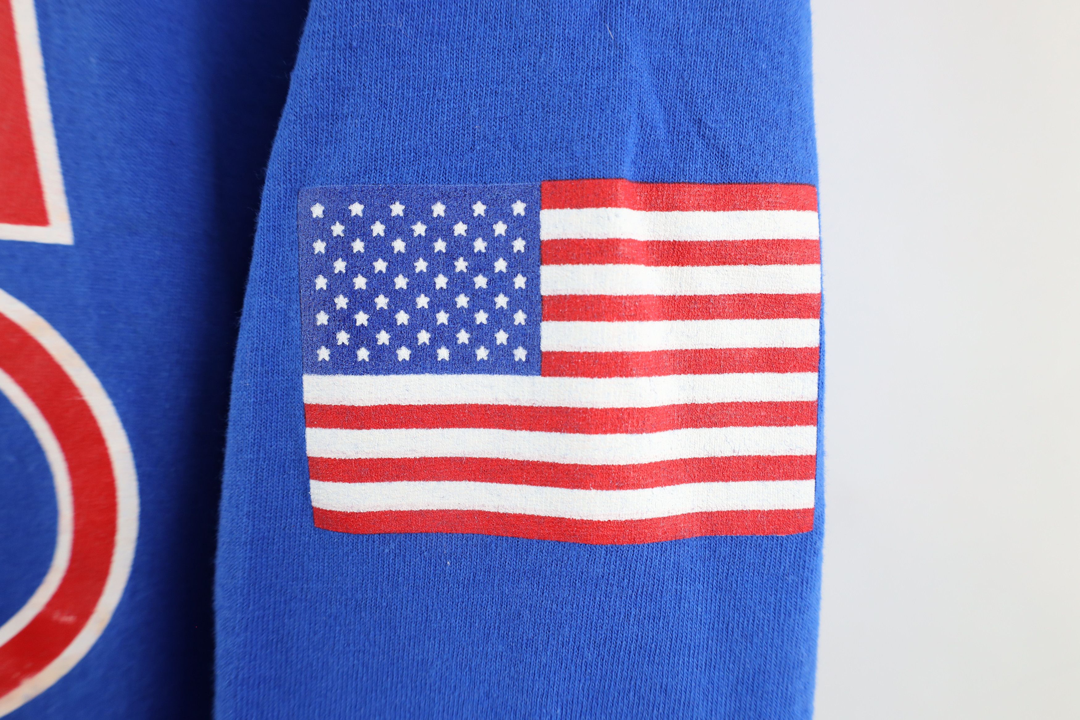 Vintage Vintage 90s USA Olympics Long Sleeve T-Shirt Blue Cotton Size US XL / EU 56 / 4 - 4 Thumbnail