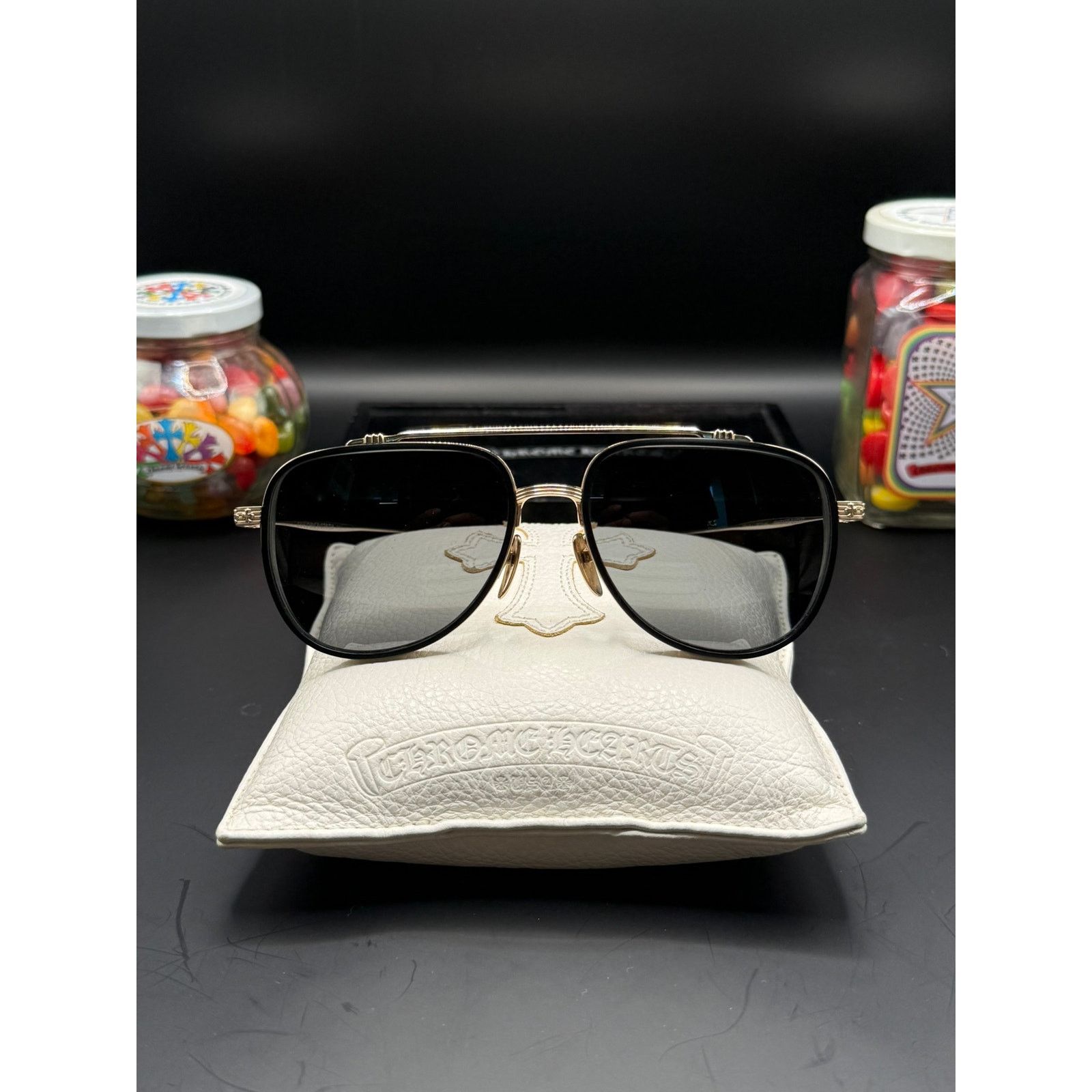 Chrome Hearts CHROME HEARTS FIRKIN BLACK/GOLD PLATED | Grailed