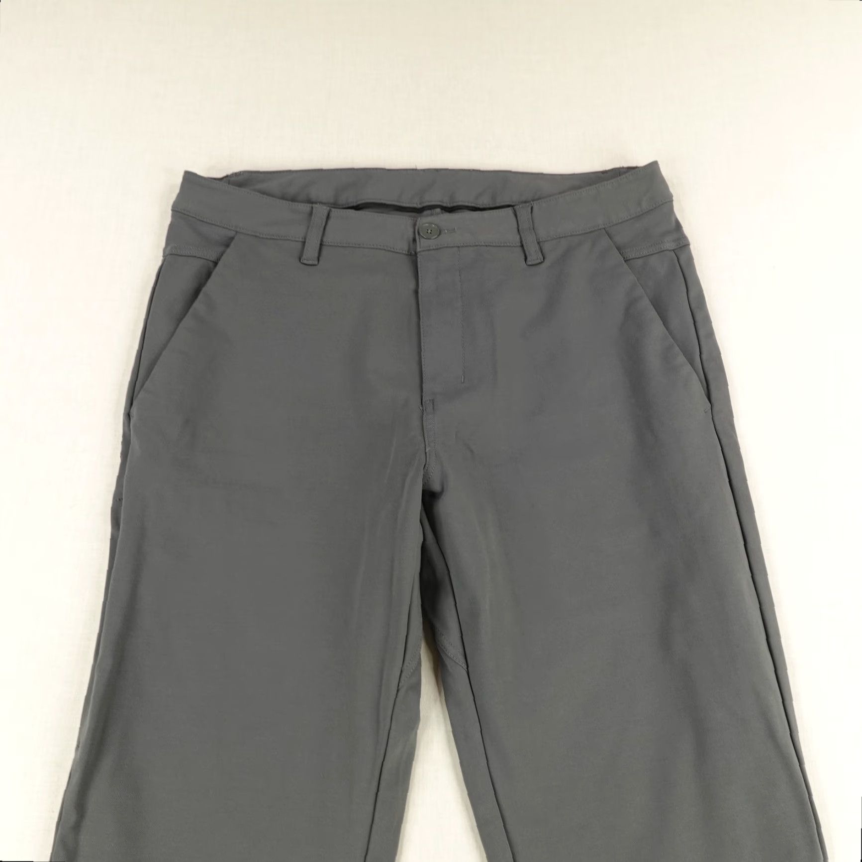 Vintage BYLT Pants Mens Large Gray Everyday Pant 2.0 Stretch Modern Chino Straight Fit Office Casual Men’s Style Men's Size US 33 - 2 Thumbnail