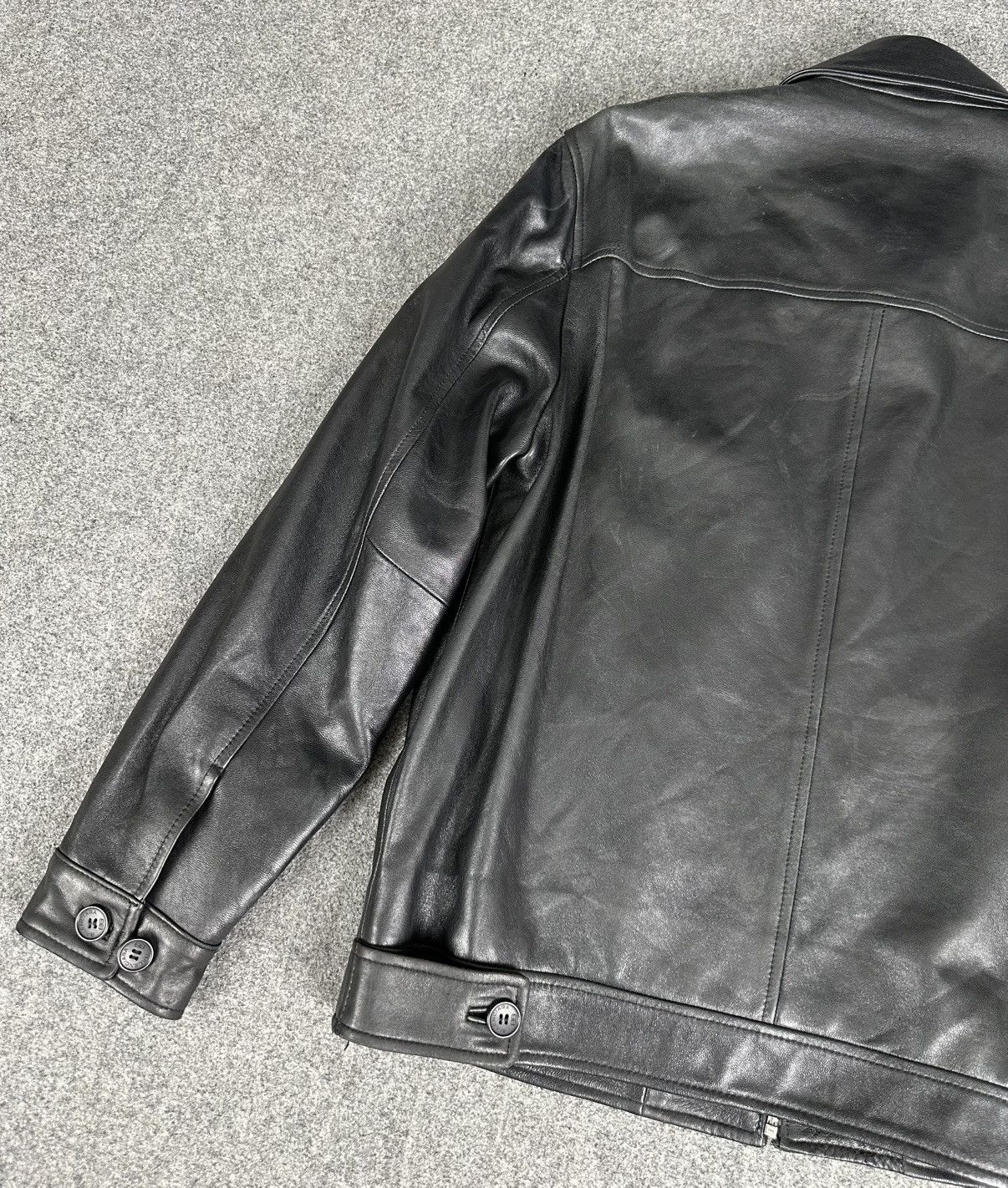 Balenciaga Balenciaga - Nicolas Ghesquiere 1997 Zip-Up Leather Jacket Size US M / EU 48-50 / 2 - 12 Thumbnail