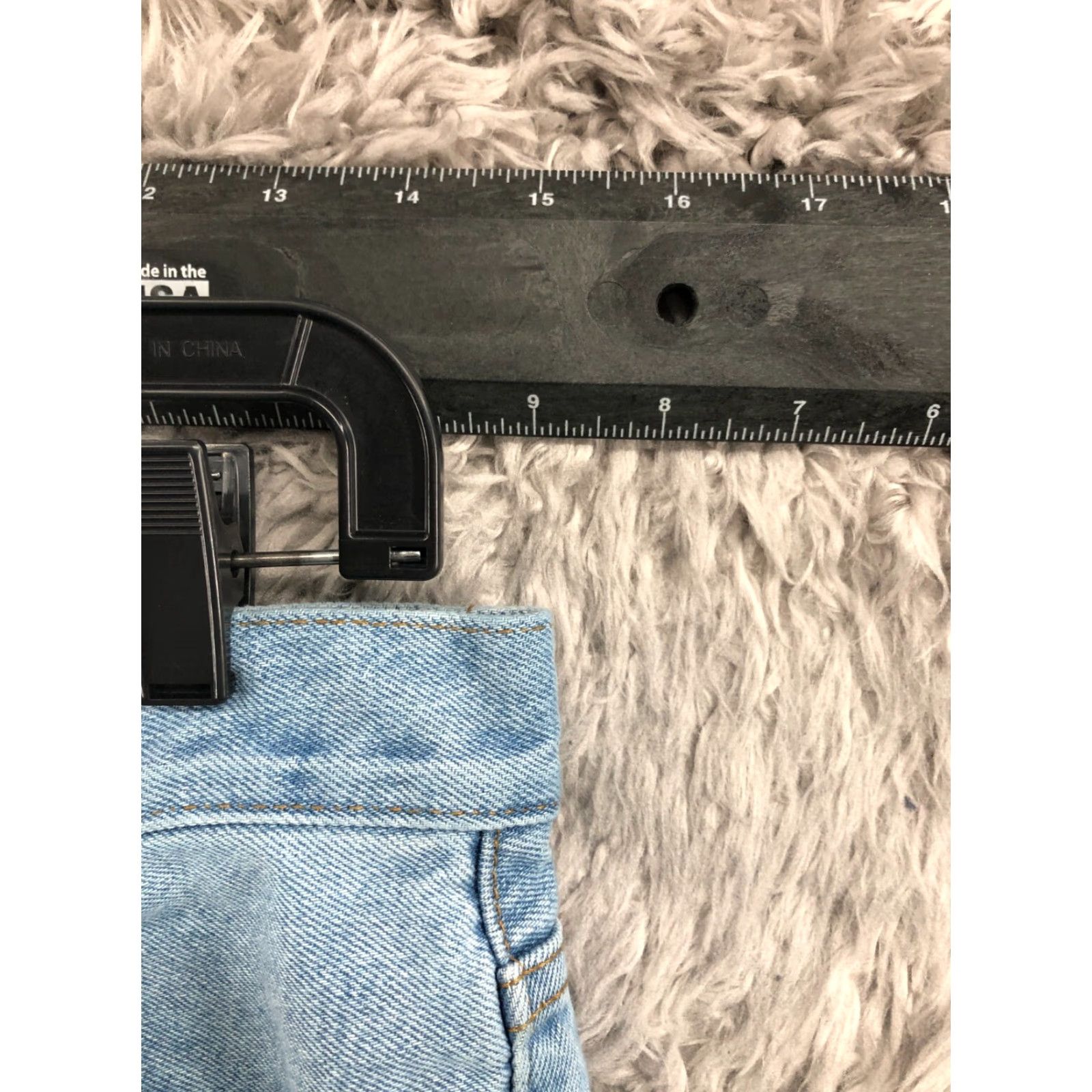 George George Jeans Mens 29x30 Regular Mid Stone Blue 5-Pocket Denim Straight Blah Size US 29 - 2 Thumbnail