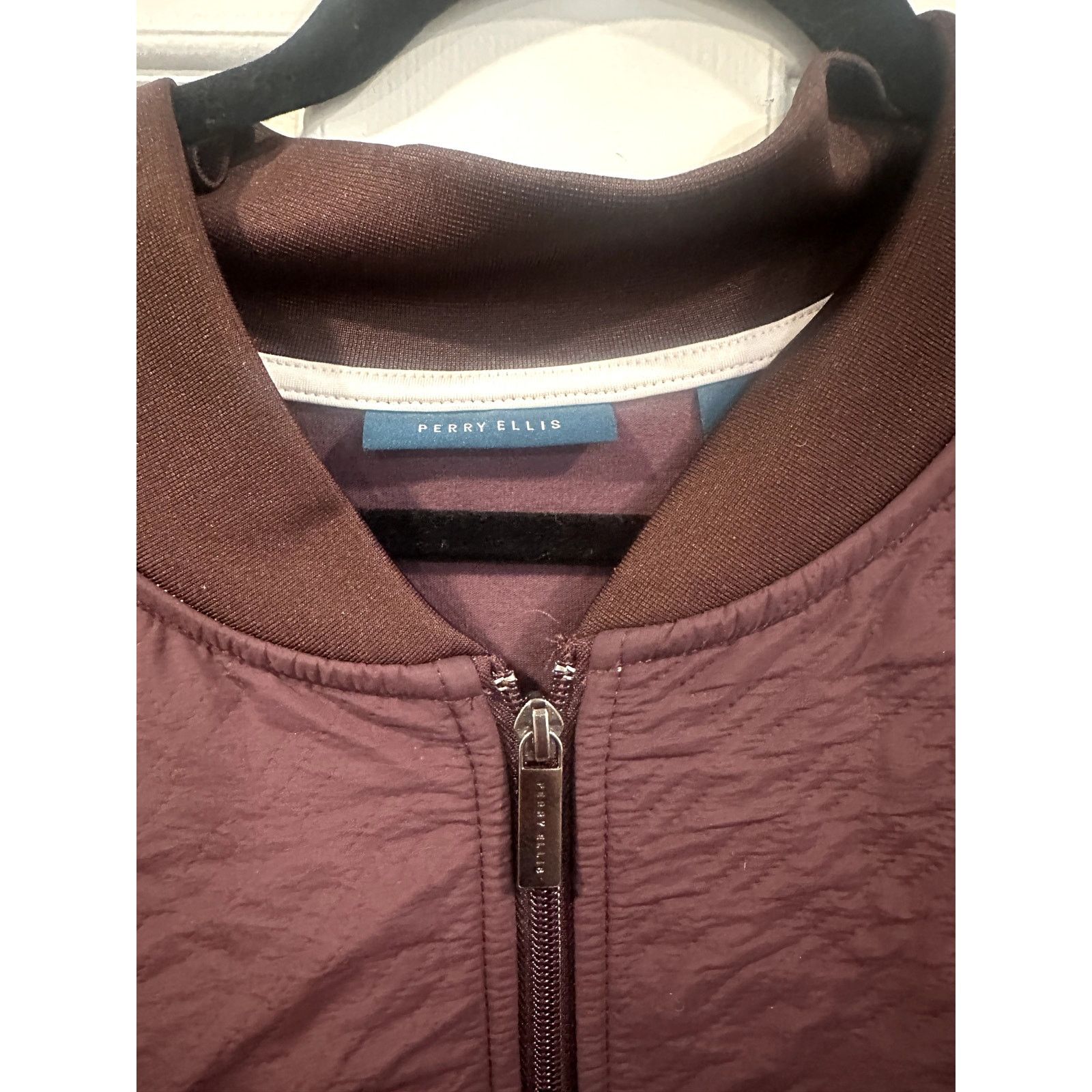 Perry Ellis Perry Ellis Mens Vest 3XLT Sleeveless Quilted Outerwear Plum Size US XXL / EU 58 / 5 - 7 Thumbnail