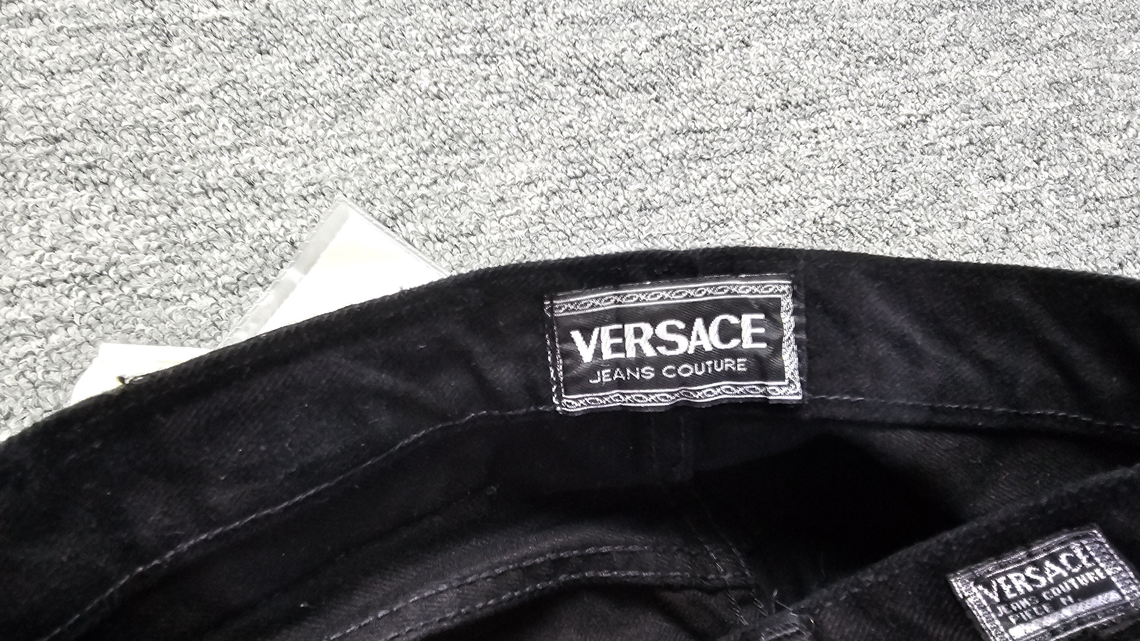 Versace Jeans Couture Versace Jeans Couture 90s Black Straight High Rise NWT W26 Size 26" / US 2 / IT 38 - 6 Thumbnail