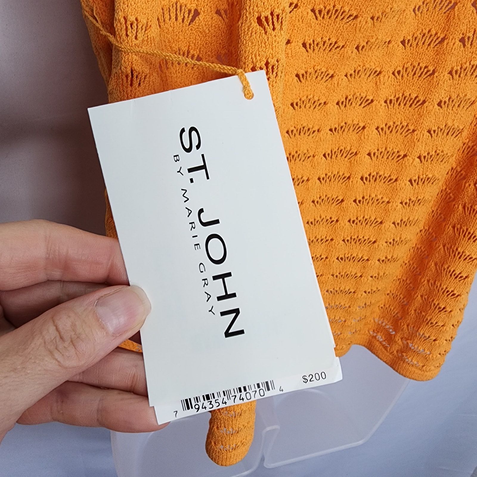 Other St. John Orange Shell Tank Top Wool Blend Sweater Size M Size M / US 6-8 / IT 42-44 - 4 Thumbnail