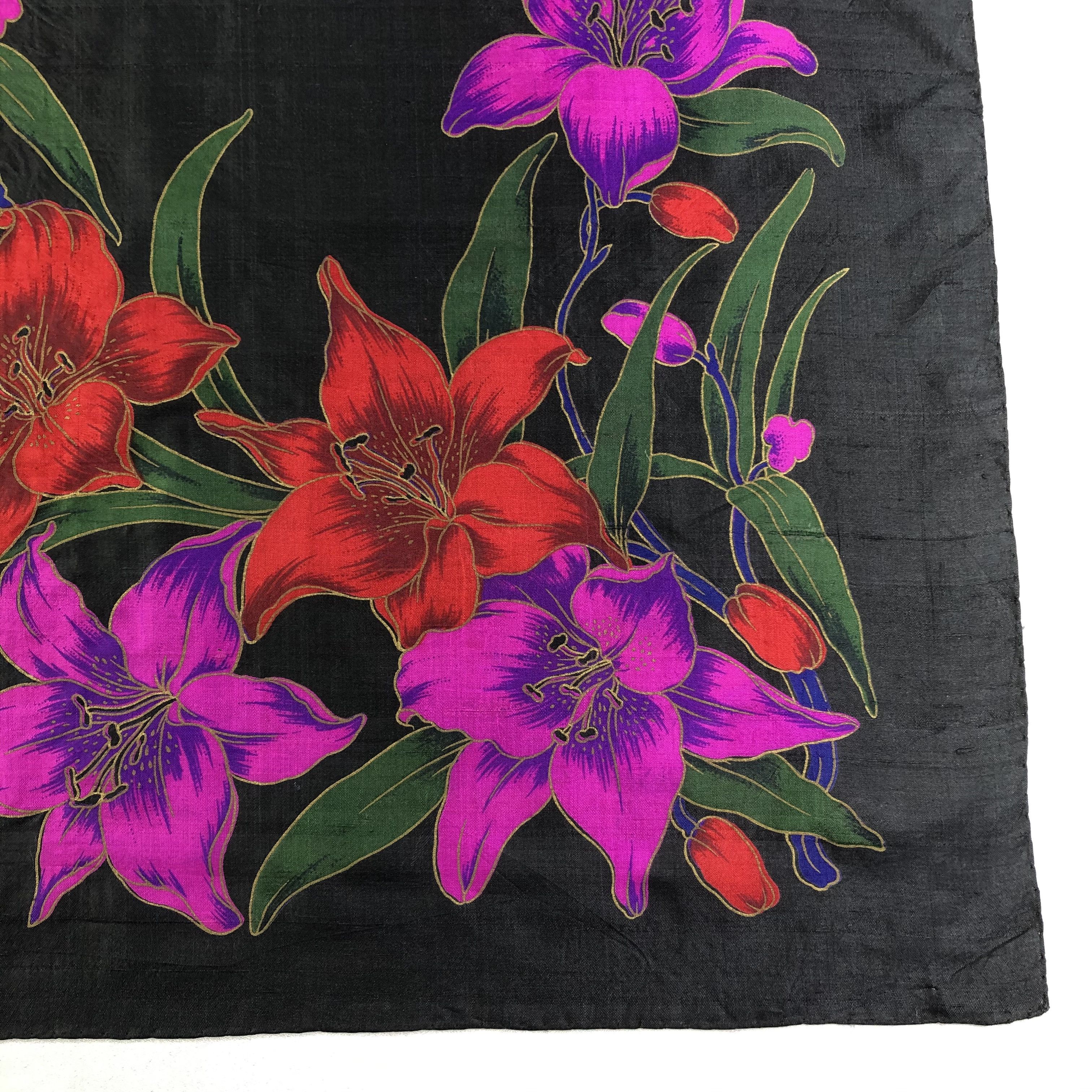 Vintage Vintage Silk Scarf Size ONE SIZE - 4 Thumbnail