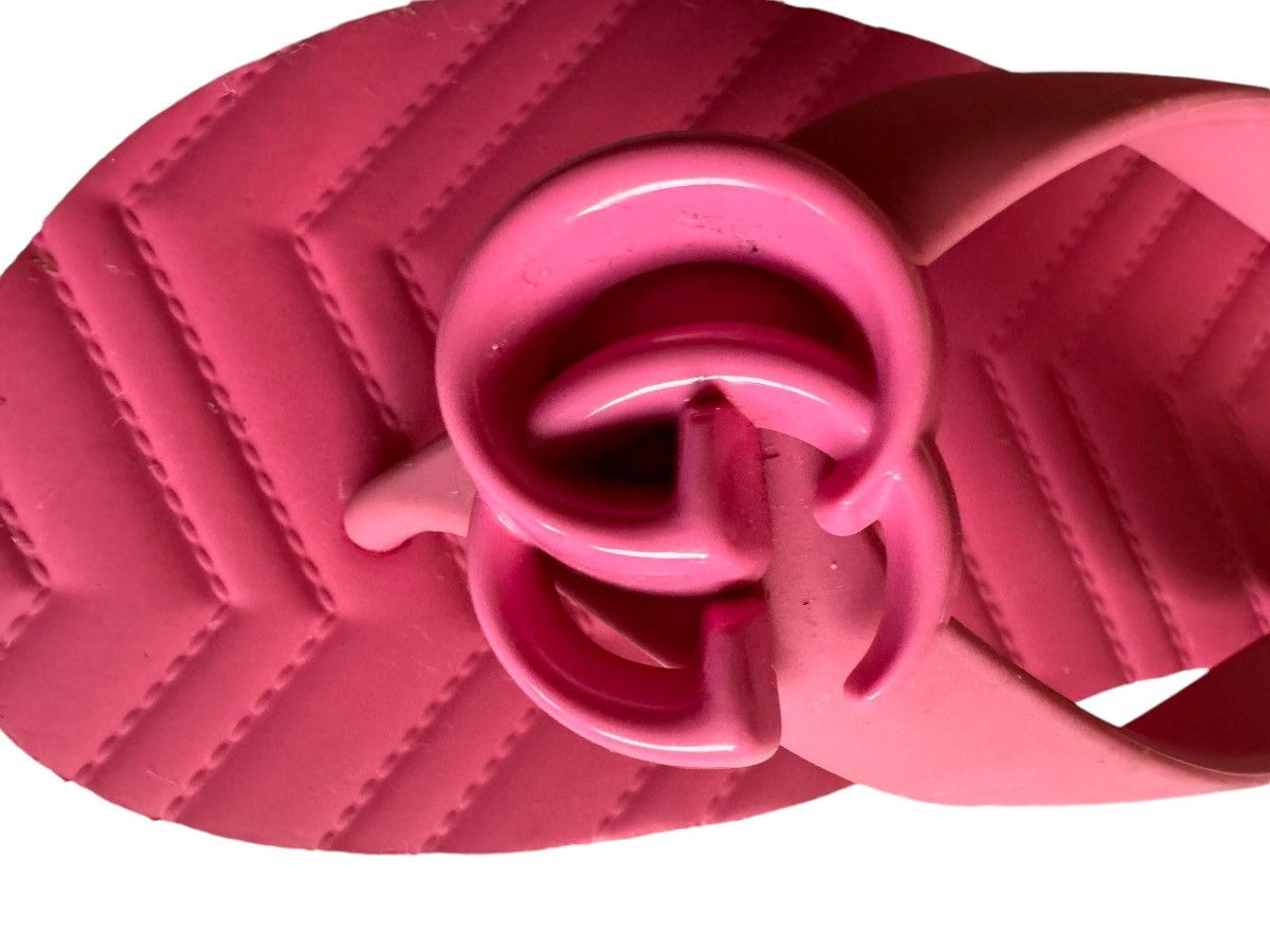 Gucci Double G Rubber Flip Flips Size US 6 / IT 36 - 6 Thumbnail