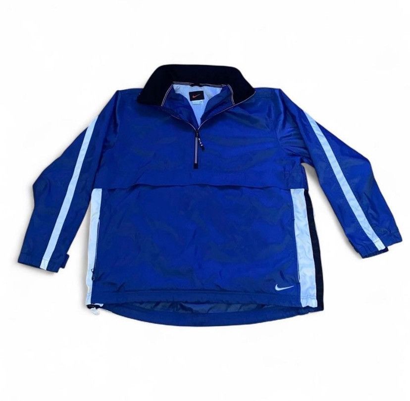 Nike Vintage nike anorak 1/2 zip windbreaker hooded vented jacket Size US L / EU 52-54 / 3 - 3 Thumbnail