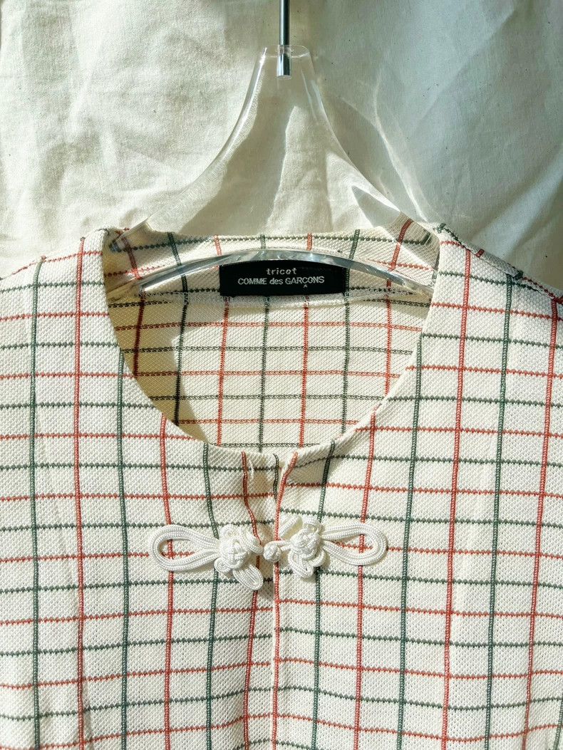 Comme des Garcons Comme Des Garcons Chinese style buckled red and green plai Size S / US 4 / IT 40 - 4 Thumbnail