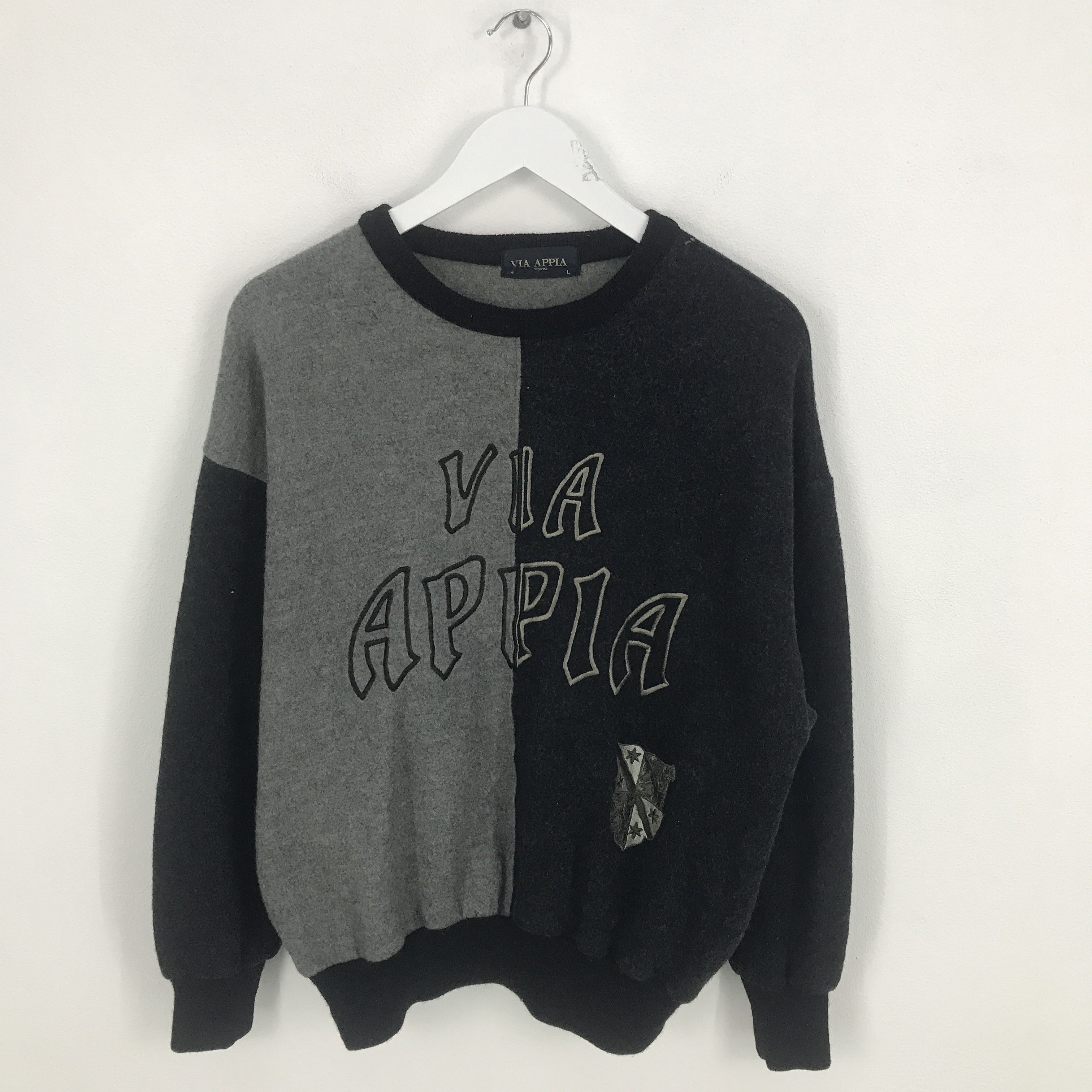 Japanese Brand Rare via appila Wool sweatshirt Size US L / EU 52-54 / 3 - 1 Thumbnail