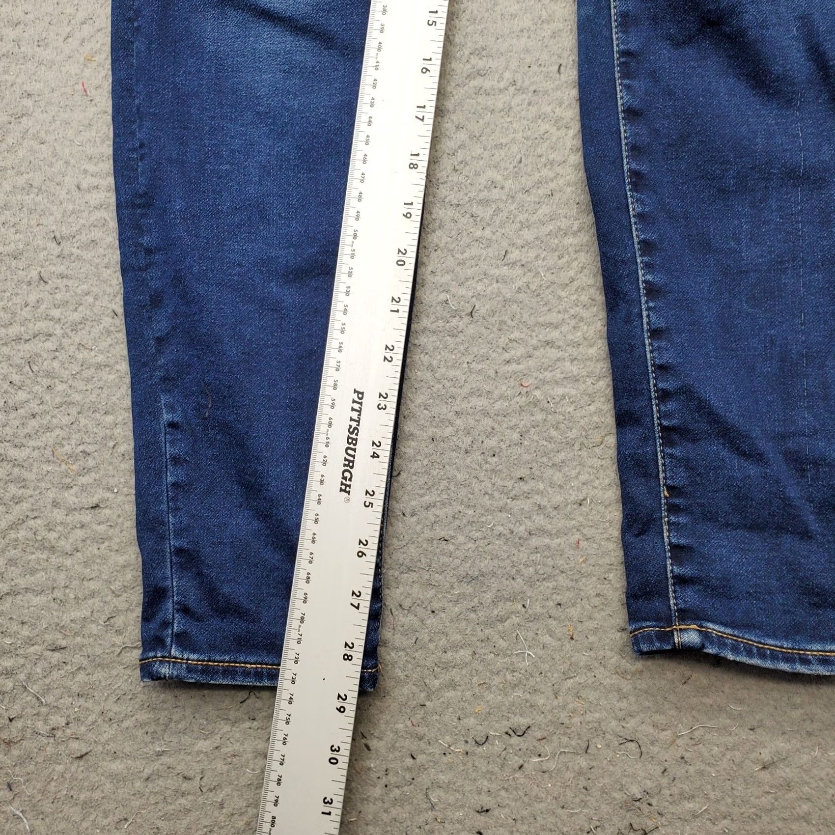 American Eagle Outfitters American Eagle Outfitters Womens Jeans 10 Blue Denim Curvy High Rise Jegging - 5-Pocket, Regular Size 32" / US 10 / IT 46 - 4 Thumbnail
