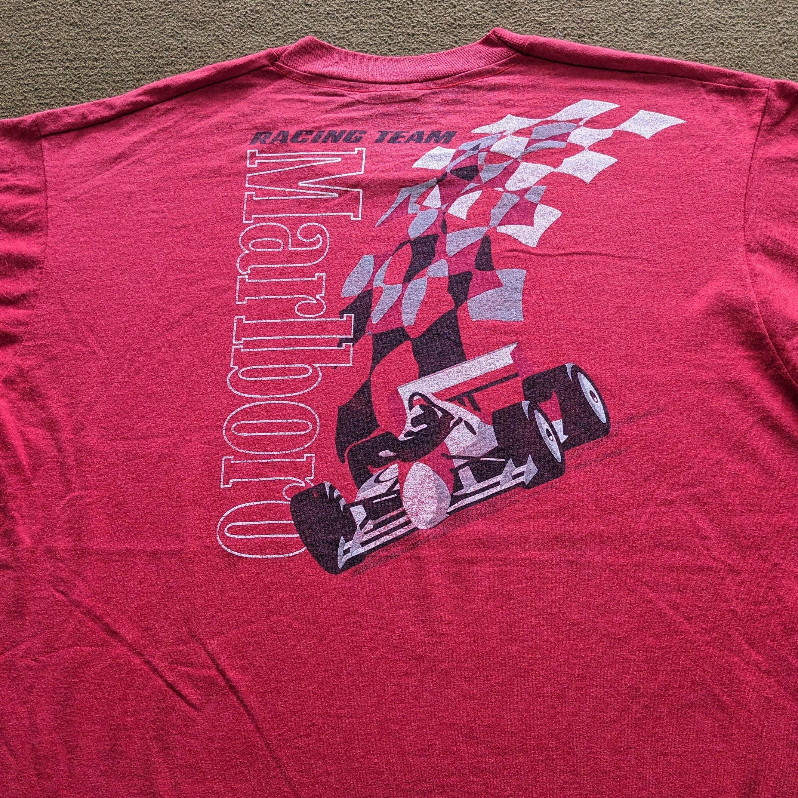 Vintage Vintage 90's MARLBORO Racing Team T-shirt Size US XL / EU 56 / 4 - 2 Thumbnail