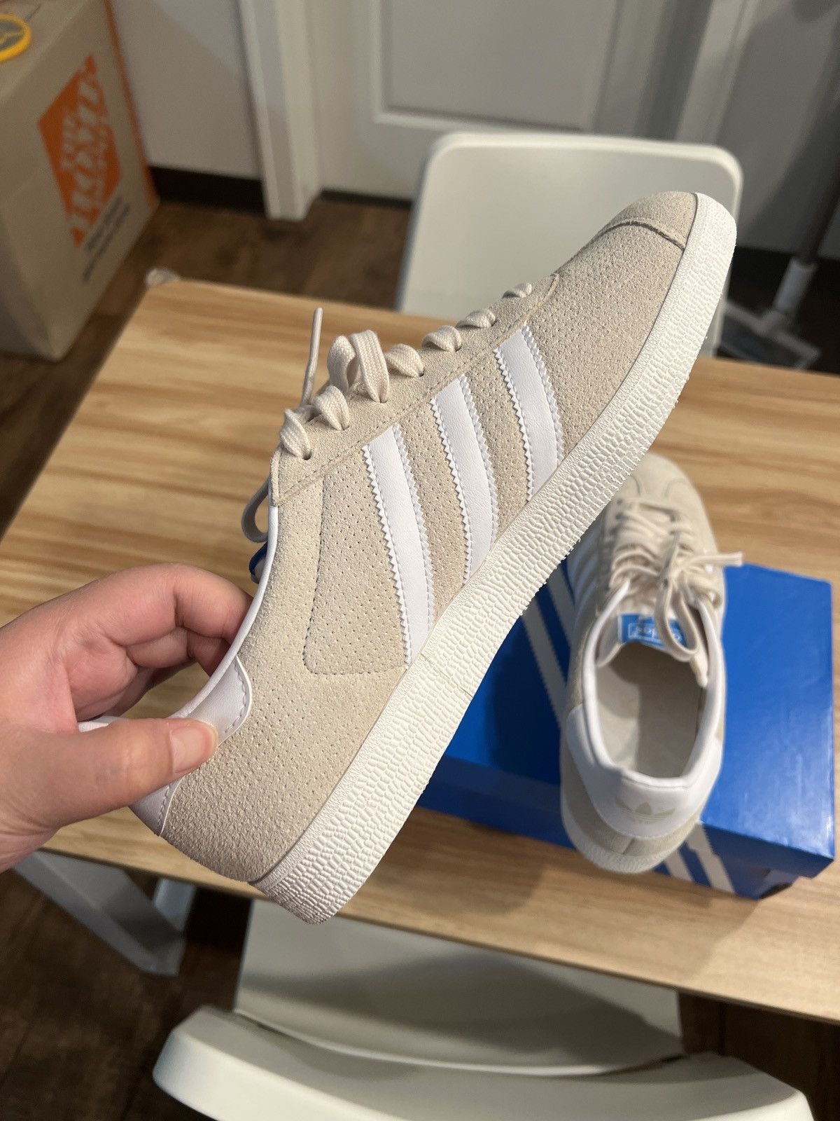 Adidas New Adidas Gazelle Wonder White / Core White Full Boxes Size US 9.5 / IT 39.5 - 5 Thumbnail