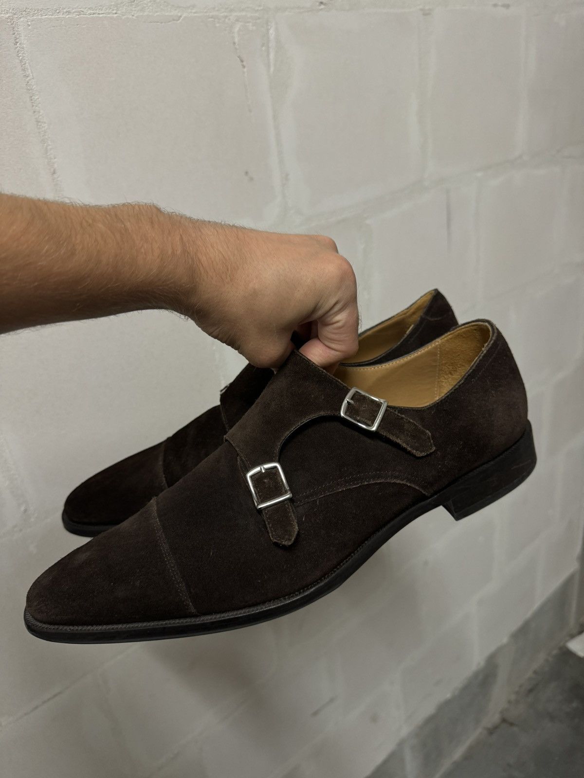 Suitsupply Suitsupply brown loafers oxfords shoes suede leather classic Size US 12 / EU 45 - 1 Thumbnail