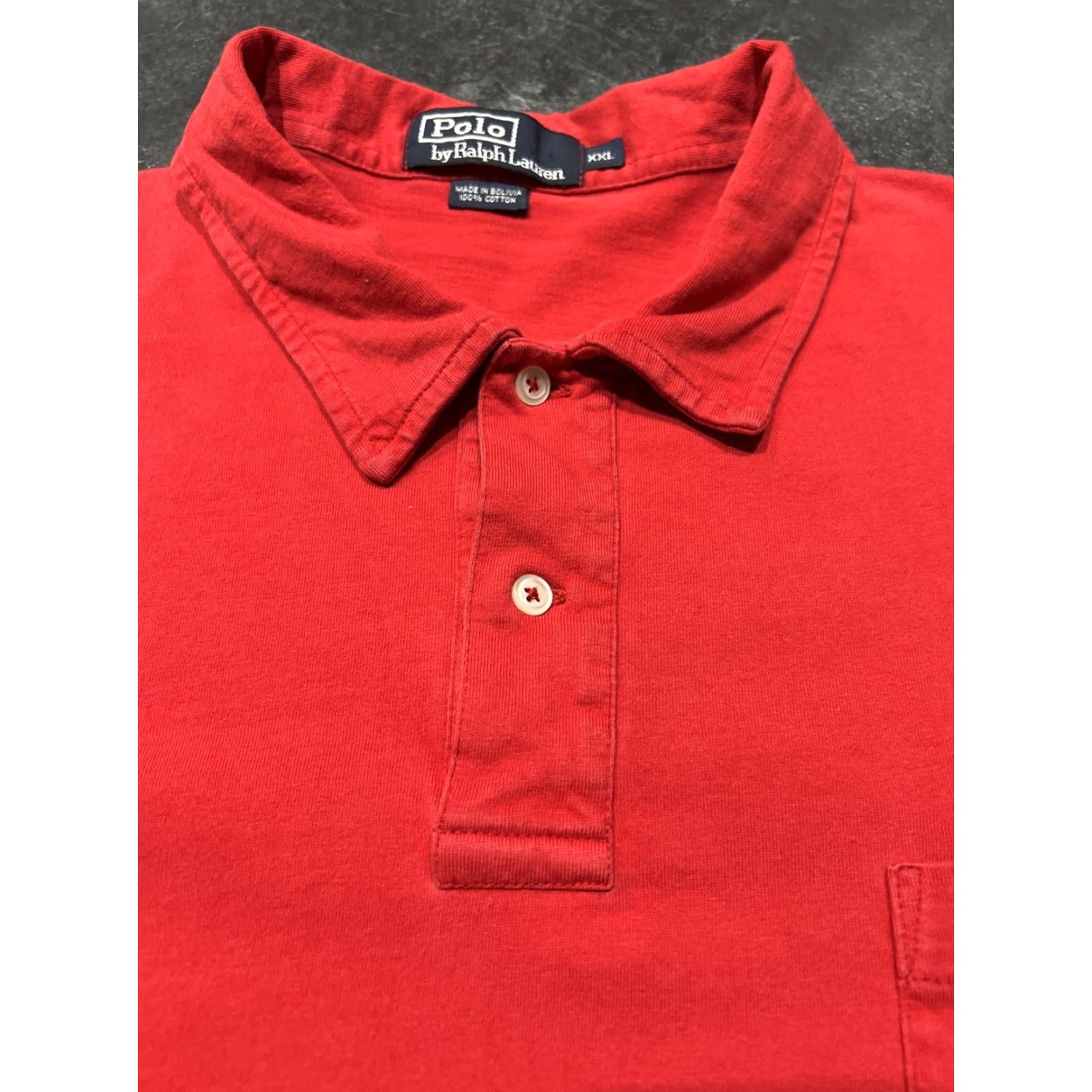 Polo Ralph Lauren VINTAGE Polo Ralph Lauren Polo Shirt Men XXL Red Cotton Short Sleeve Logo Casual Size US XXL / EU 58 / 5 - 6 Thumbnail