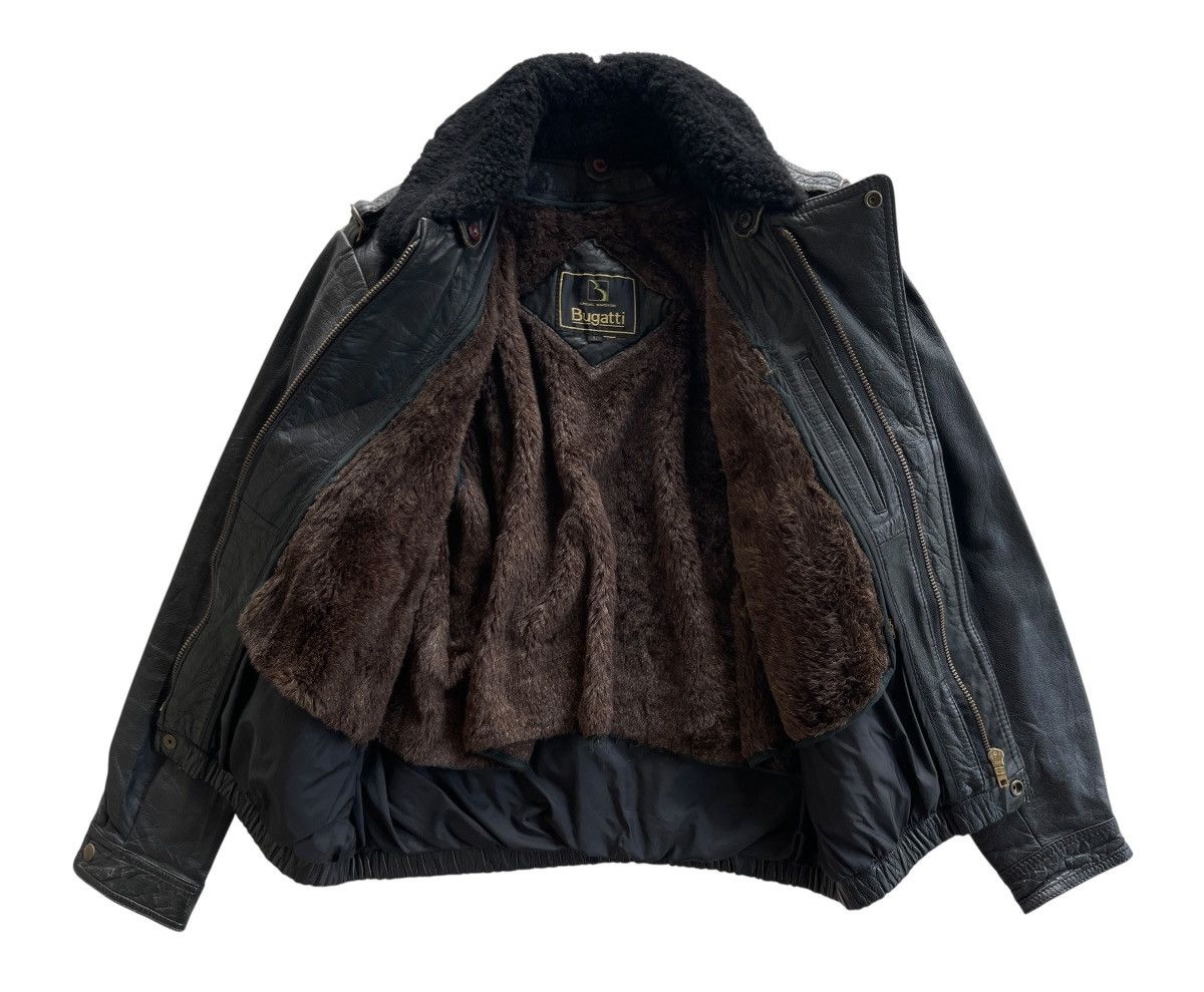 Vintage Bugatti G-1 Blouson Cowhide Leather Boa Collar Jacket Size US L / EU 52-54 / 3 - 5 Thumbnail