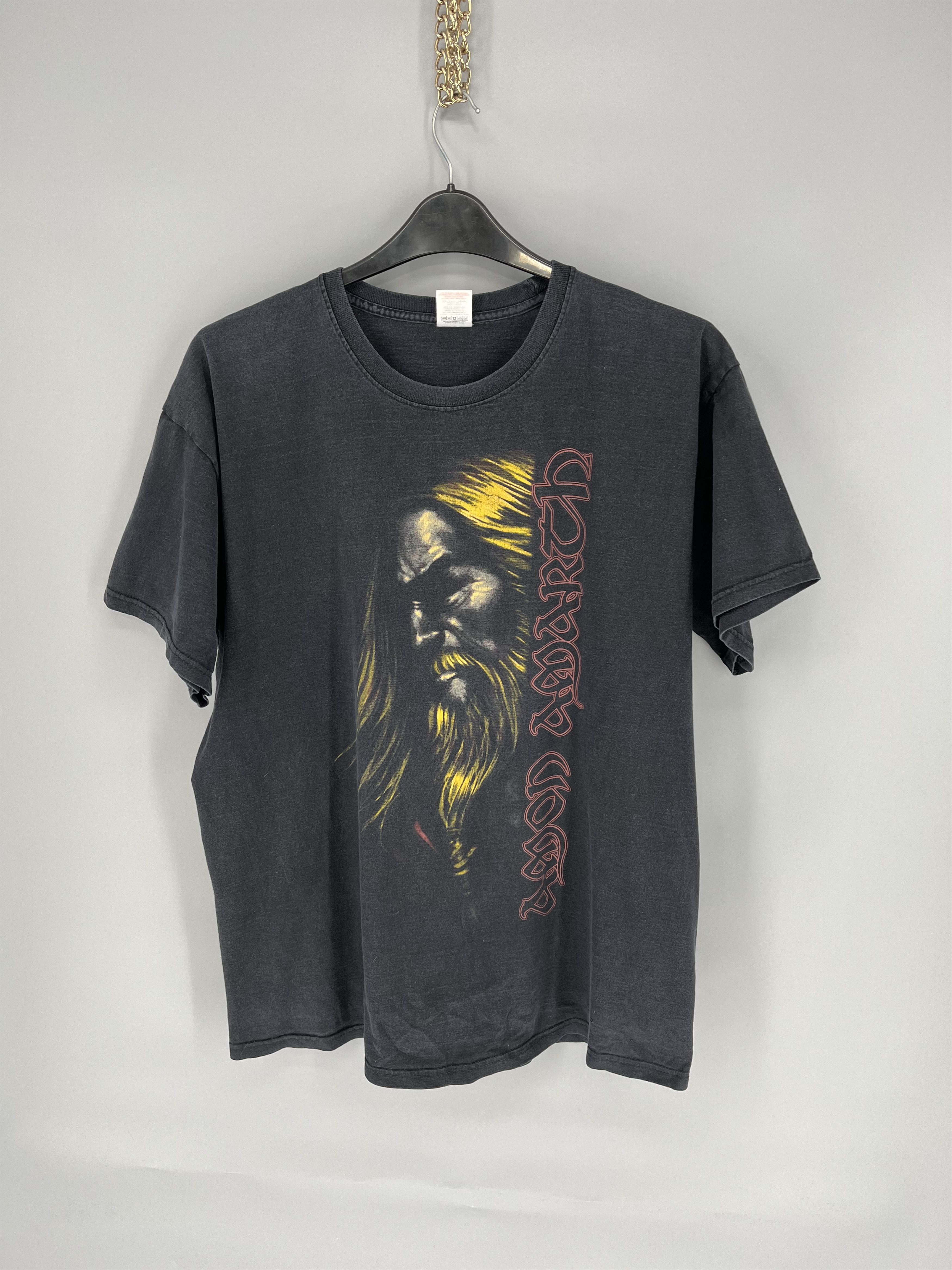 Band Tees Vintage Amon Amarth Tee Thrashed Washed Distressed 90s Size US XL / EU 56 / 4 - 1 Thumbnail