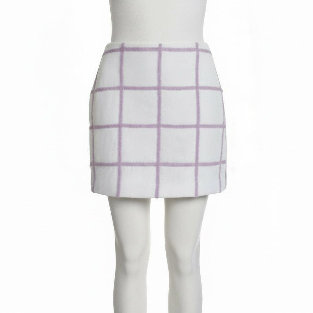 3.1 Phillip Lim 3.1 Phillip Lim Fuzzy Grid Skirt – Angora Blend Size 28" / US 6 / IT 42 - 4 Thumbnail