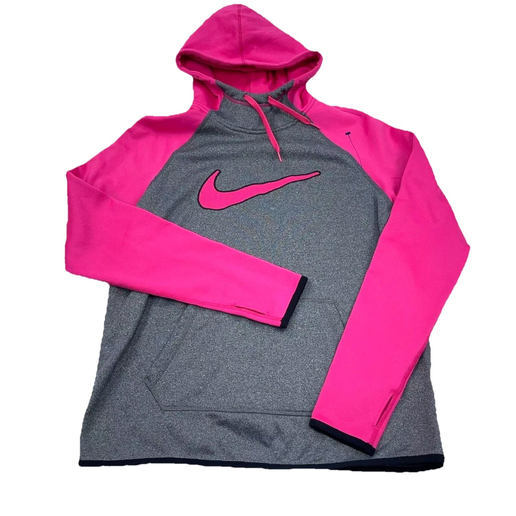 Nike Nike Hoodie Women M Pink Gray Sweatshirt Pullover Logo All Seasons Lightweight Hooded Modern Sports Wear Womens Size M / US 6-8 / IT 42-44 - 2 Thumbnail