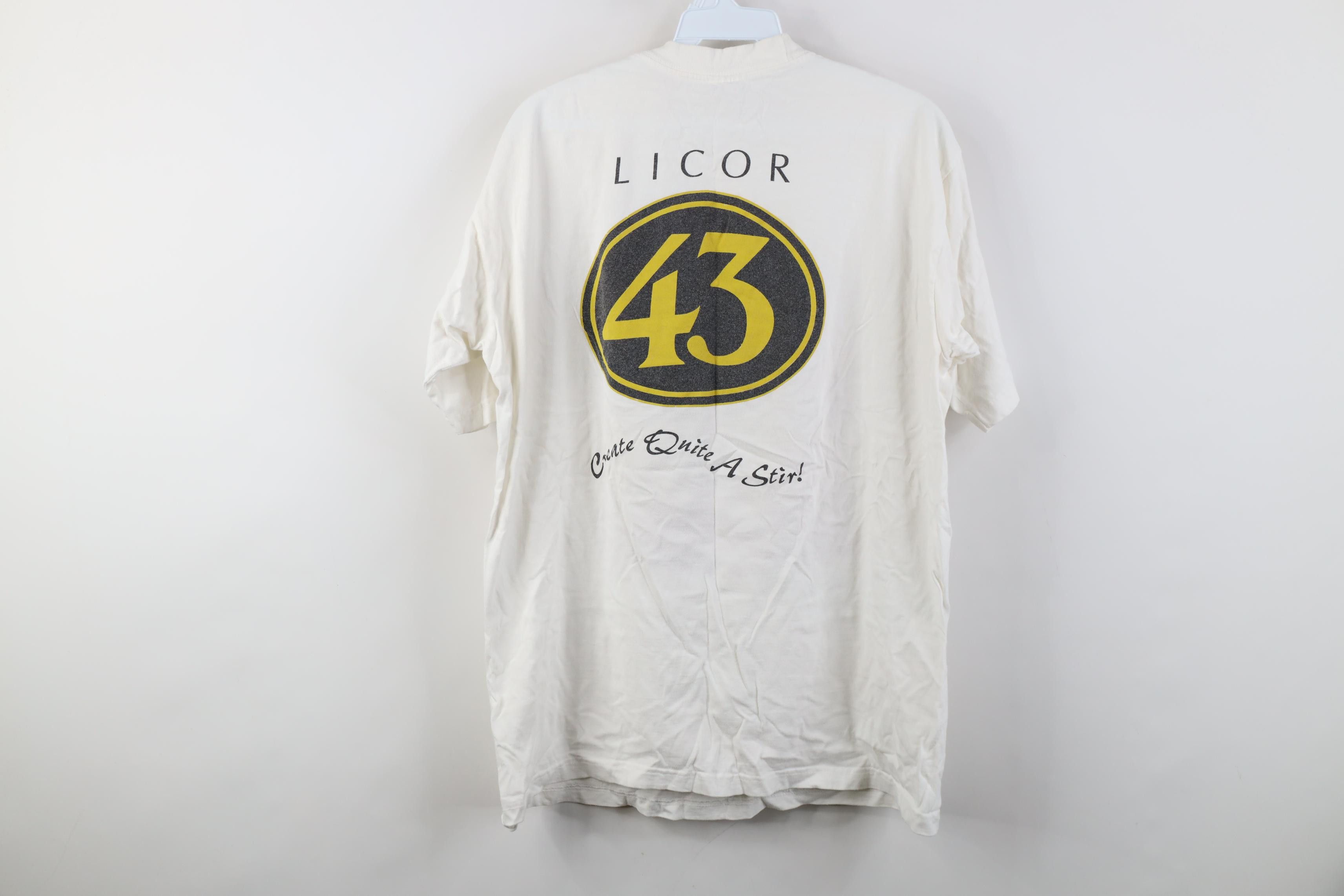 Vintage Vintage 90s Licor 43 Liqueur Cocktail Short Sleeve T-Shirt Size US L / EU 52-54 / 3 - 12 Thumbnail