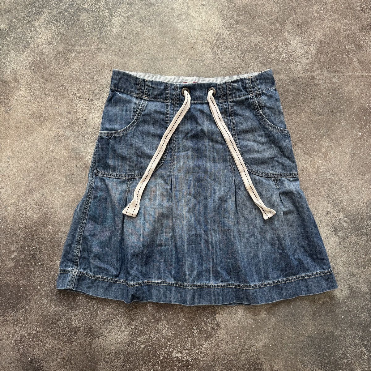 Hysteric Glamour Japan Style Y2K Indie Sleaze Grunge Denim Mini Skirt Size 26" / US 2 / IT 38 - 2 Thumbnail