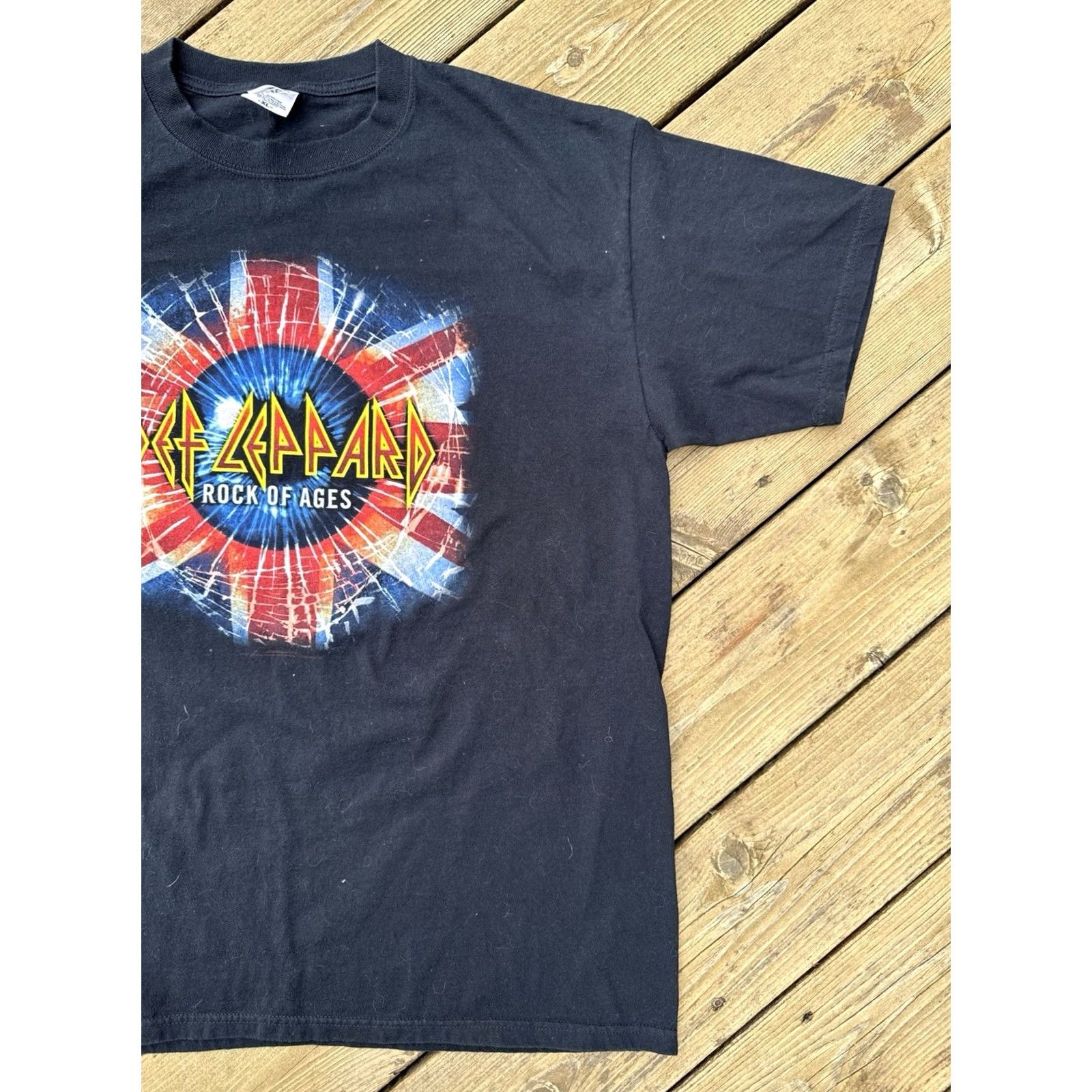 Anvil VINTAGE Def Leppard Rock of Ages Tour Band Shirt Black Anvil XL 2005 Size US XL / EU 56 / 4 - 3 Thumbnail