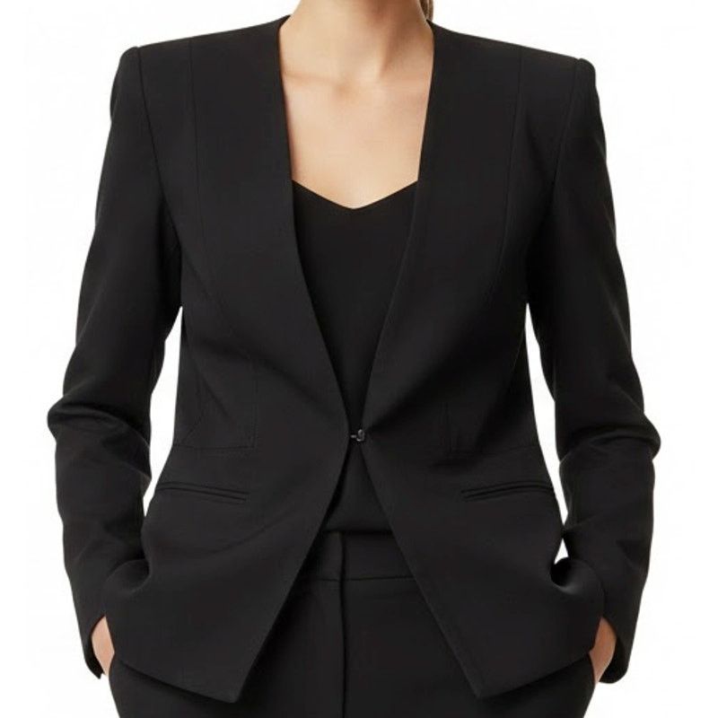 Other Leon Max Limited Edition Black Hook Eye Blazer Size M Lined Size M / US 6-8 / IT 42-44 - 1 Thumbnail
