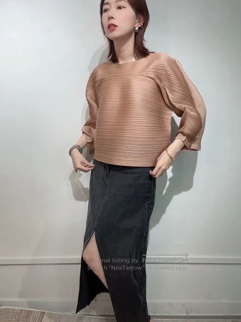 Issey Miyake Issey Miyake Moonlight Gold Sculptural Top Size L / US 10 / IT 46 - 1 Thumbnail