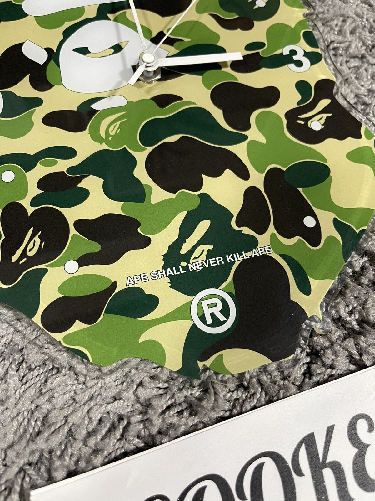 Bape BAPE ABC Green Camo Ape Head Wall Clock Alarm Size ONE SIZE - 3 Thumbnail