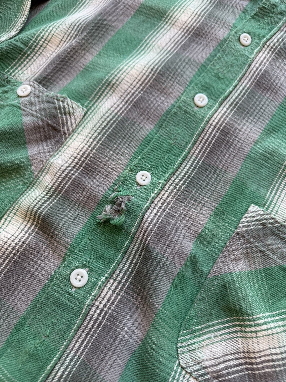 Saint Michael Distressed Flannel Size US L / EU 52-54 / 3 - 4 Thumbnail