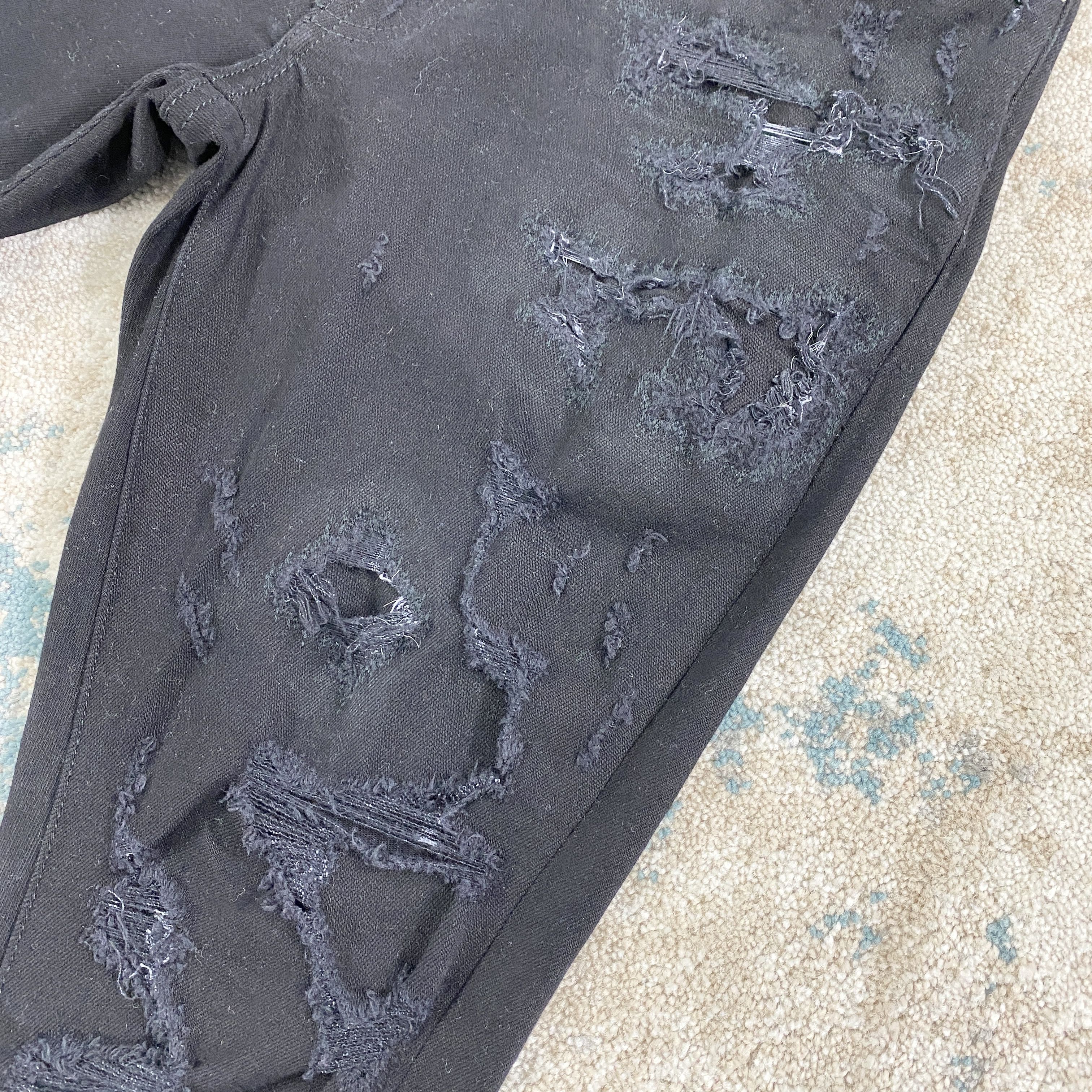 Amiri Amiri MX1 Destroyed Distressed Jeans In Black RRP £950 Size US 31 - 5 Thumbnail