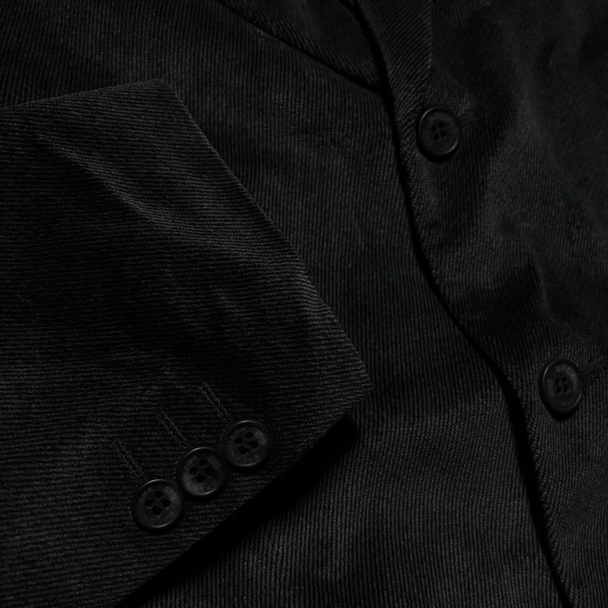 Balenciaga Balenciaga Corduroy Black Blazer Coat Size 48R - 3 Thumbnail