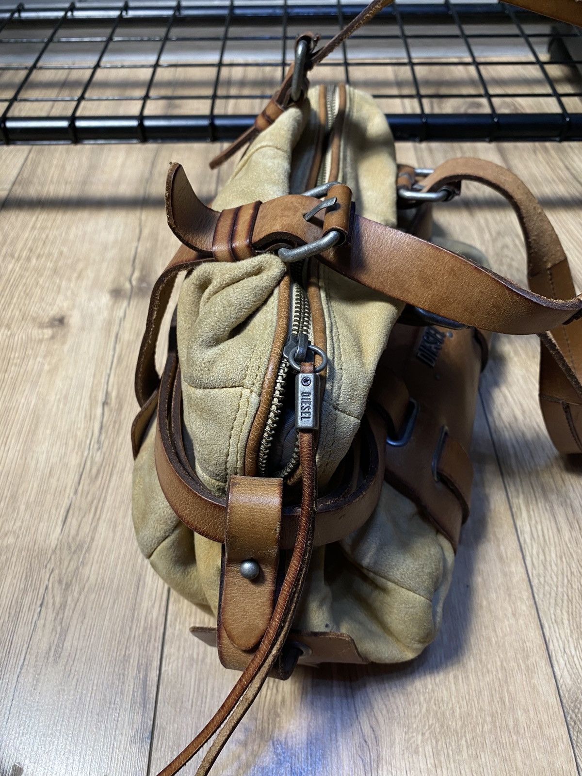 Diesel Vintage DIESEL Suede Leather Tote Bag Y2K Archive Aesthetic Size ONE SIZE - 6 Thumbnail
