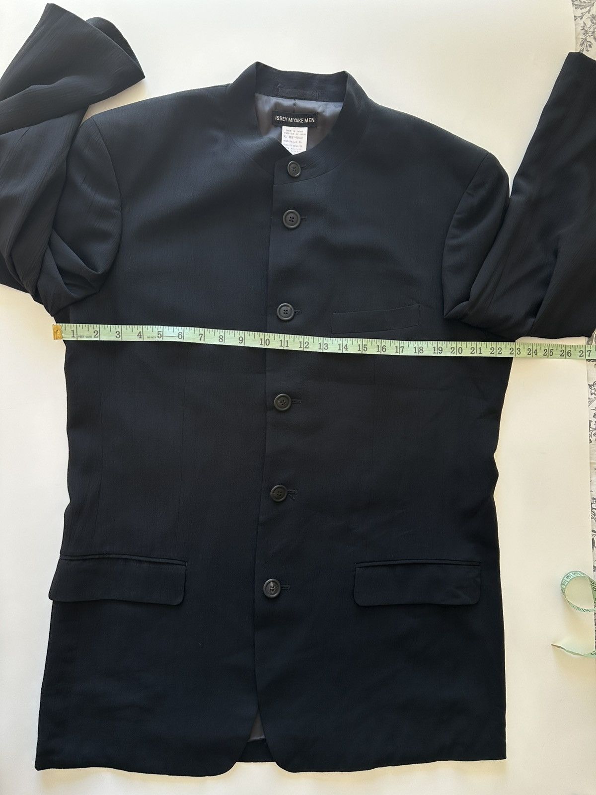 Issey Miyake ISSEY MIYAKE MEN Mao Collar Jacket Blazer Outerwear Size US XL / EU 56 / 4 - 17 Thumbnail