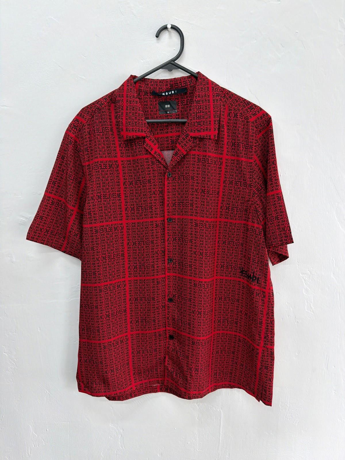 Ksubi new ksubi medium m short sleeve resort shirt no one red Size US M / EU 48-50 / 2 - 1 Thumbnail