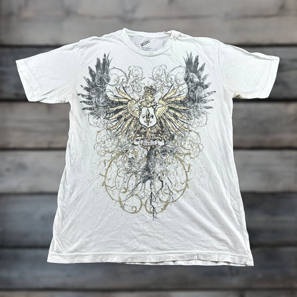 Vintage VINTAGE Decoded Shirt Mens L White Cotton USA Made Y2K Skull Tribal Short Sleeve Crew Neck T-Shirt Size US L / EU 52-54 / 3 - 1 Thumbnail