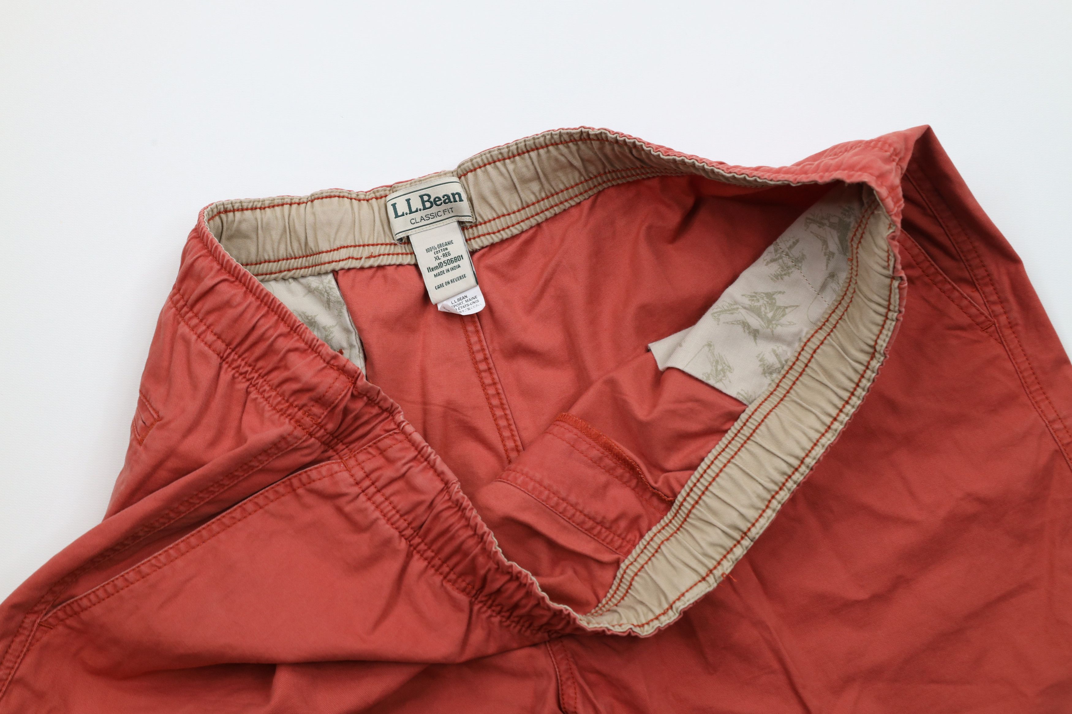 L.L. Bean × Vintage Vintage LL Bean Blank Organic Cotton Above Knee Shorts Red Size US 36 / EU 52 - 6 Thumbnail