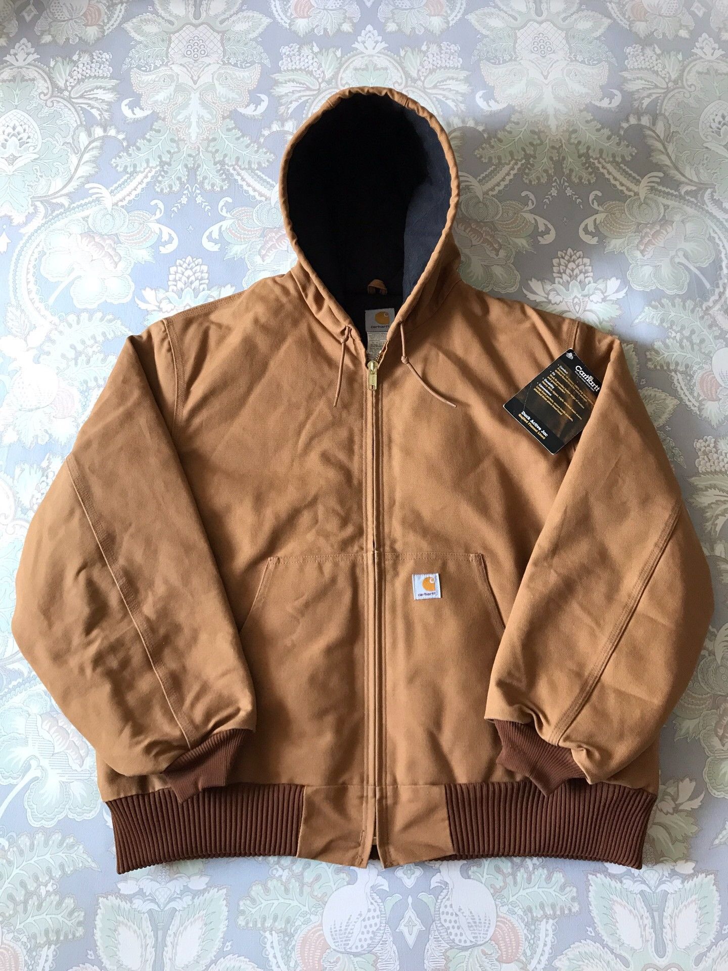 Carhartt Carhartt J140 Brown Hooded Work Jacket Size US XL / EU 56 / 4 - 1 Thumbnail
