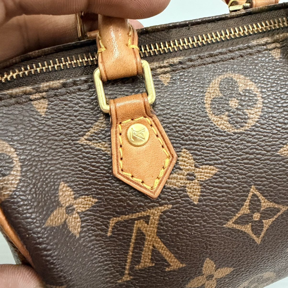 Louis Vuitton Louis Vuitton Monogram Mini Speedy Bag Size ONE SIZE - 13 Thumbnail