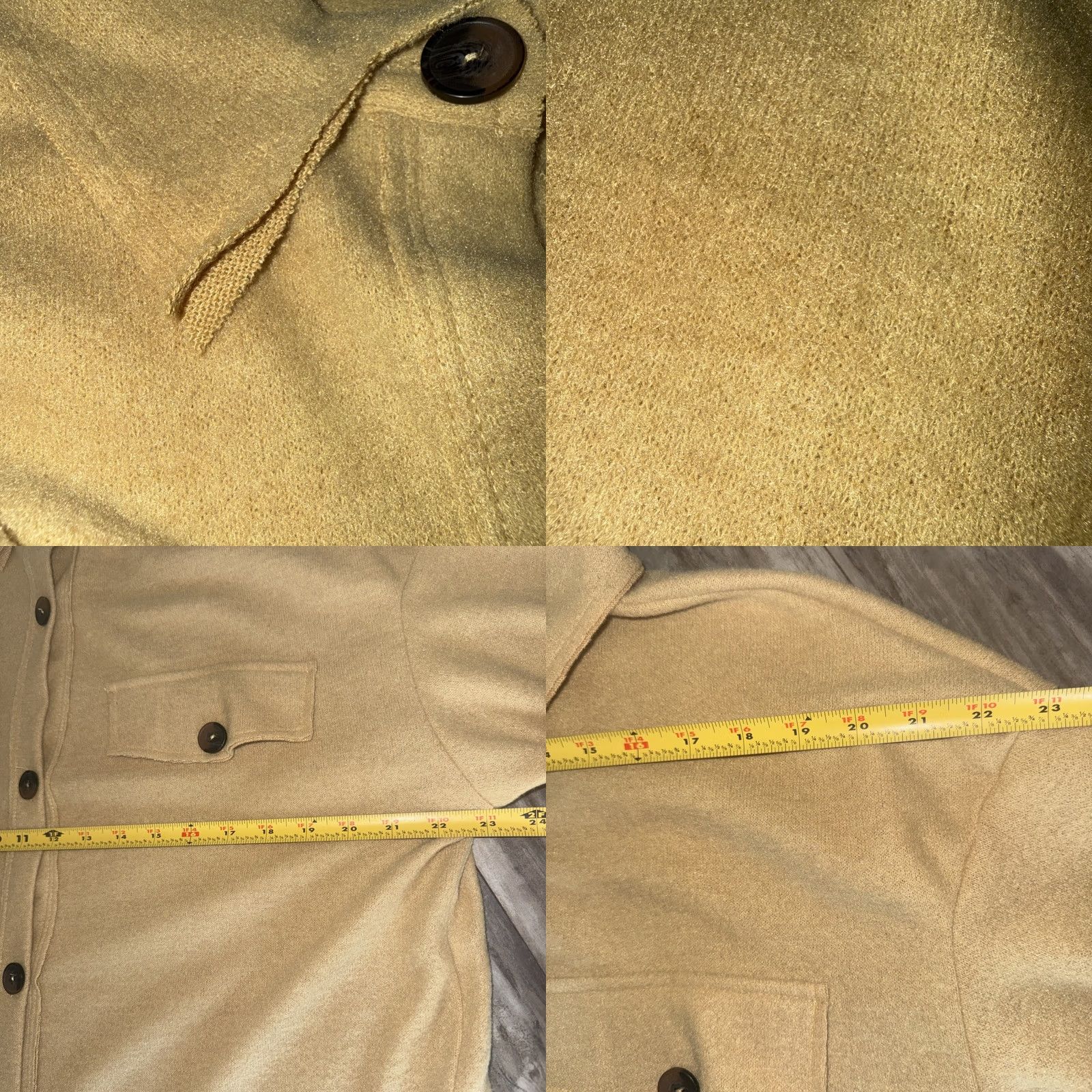 Vintage FIRST LOVE By LOVELYN Soft Flannel Button-Up Mustard Yellow Plaid Oversized Women’s Small Shirt Casual Size S / US 4 / IT 40 - 8 Thumbnail