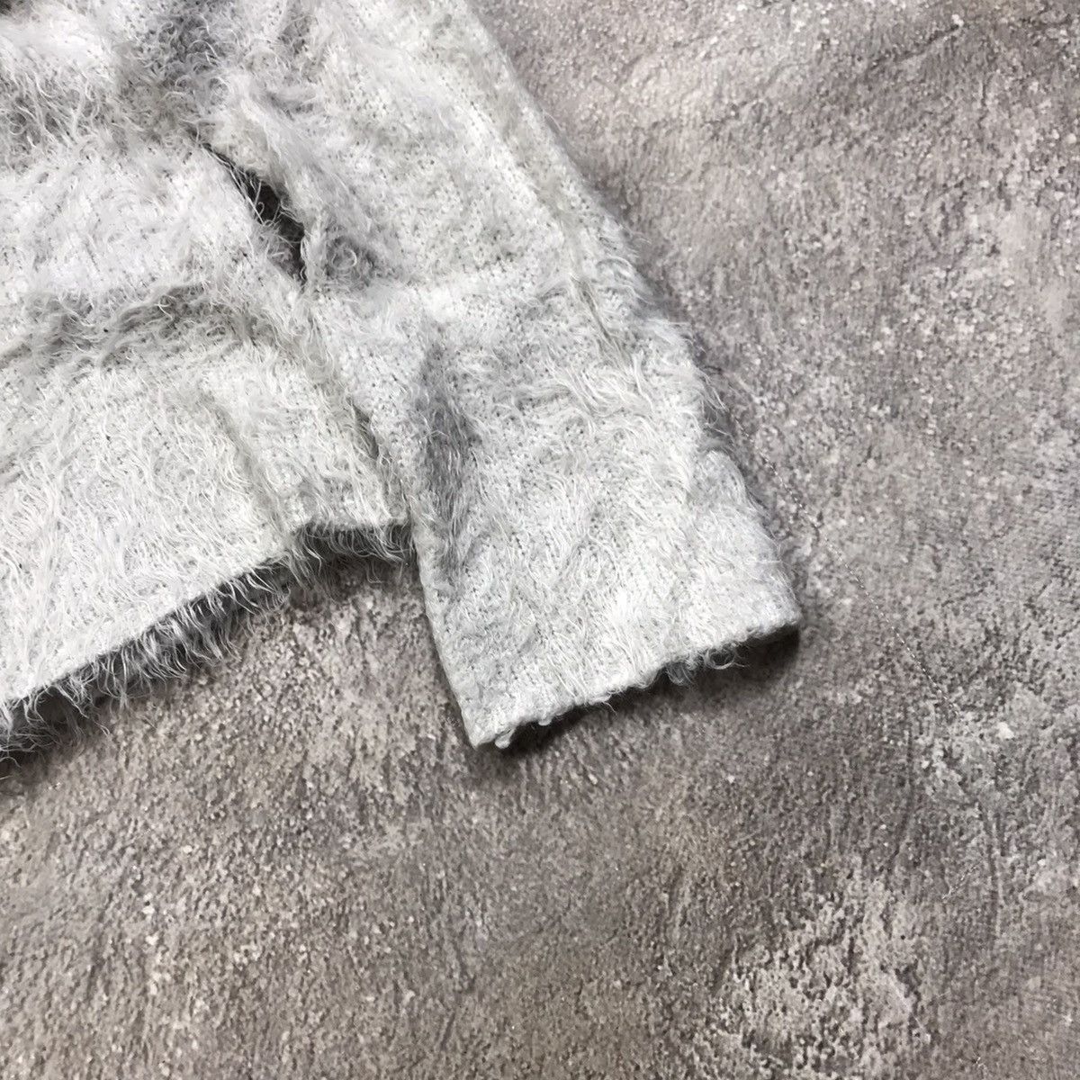Vintage Vintage 90s Oversized Mohair Knit Sweater Grunge Y2K Logo M Size M / US 6-8 / IT 42-44 - 5 Thumbnail