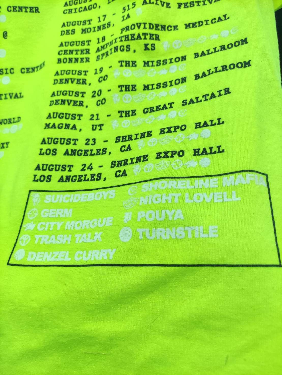 Fuck The Population × G59 Records Rare! Grey Day Tour Pouya,$uicideboy$,Turnstile,City Morgue Size US M / EU 48-50 / 2 - 11 Thumbnail