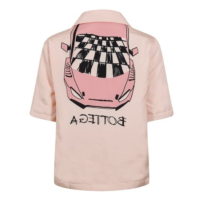 Bottega Veneta Bottega Veneta Regular Fit Short Sleeve Shirt in Pink Size M / US 6-8 / IT 42-44 - 2 Thumbnail