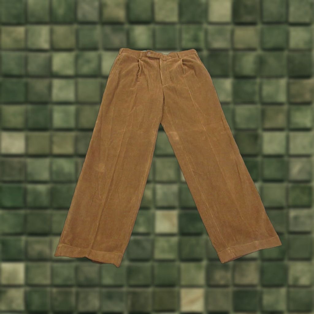 VINTAGE Ermenegildo Zegna Pants Mens 50 Corduroy Casual Straight