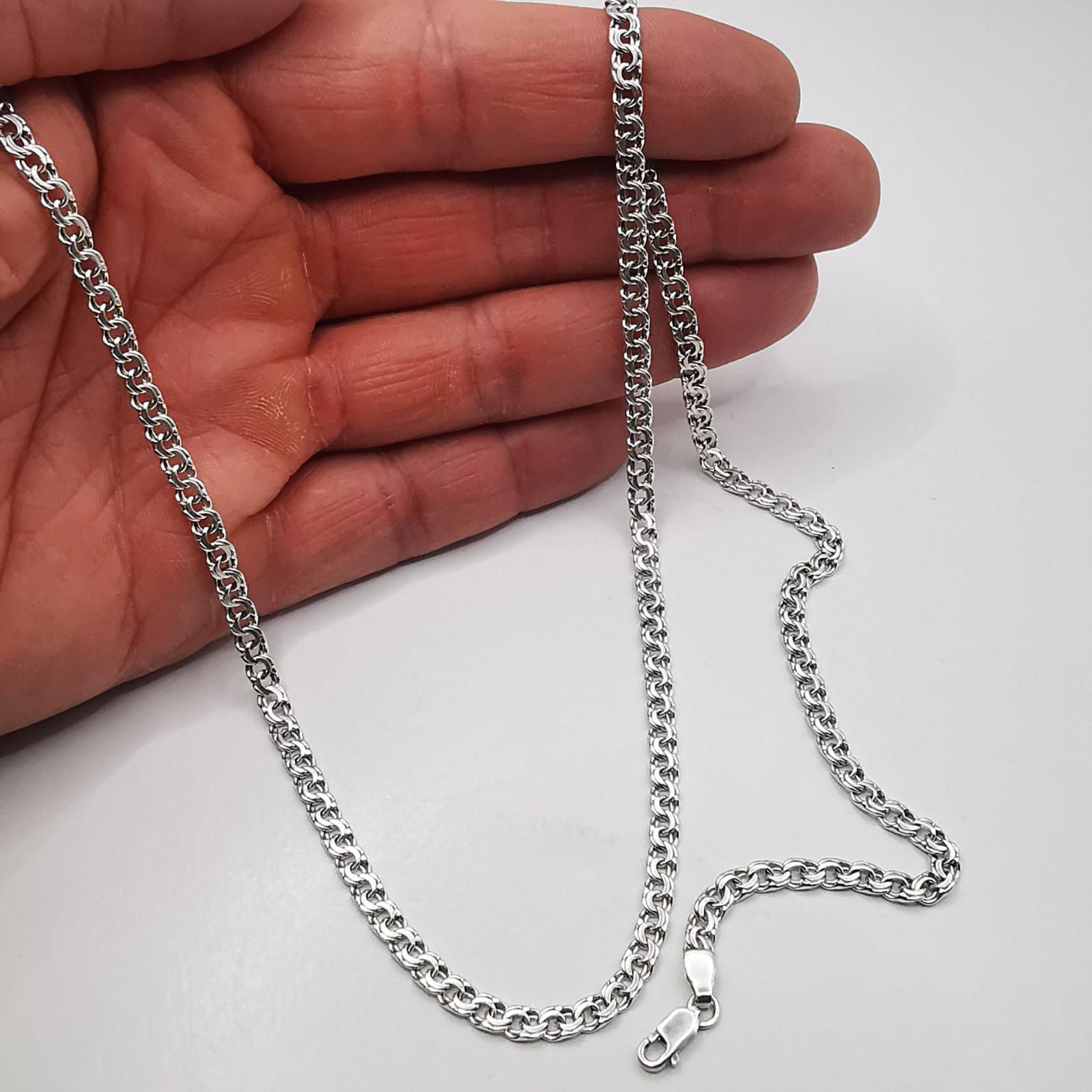 Sterling Silver Vintage Beautiful Jewelry Chain,925 Sterling Silver 14,89g Size ONE SIZE - 5 Thumbnail