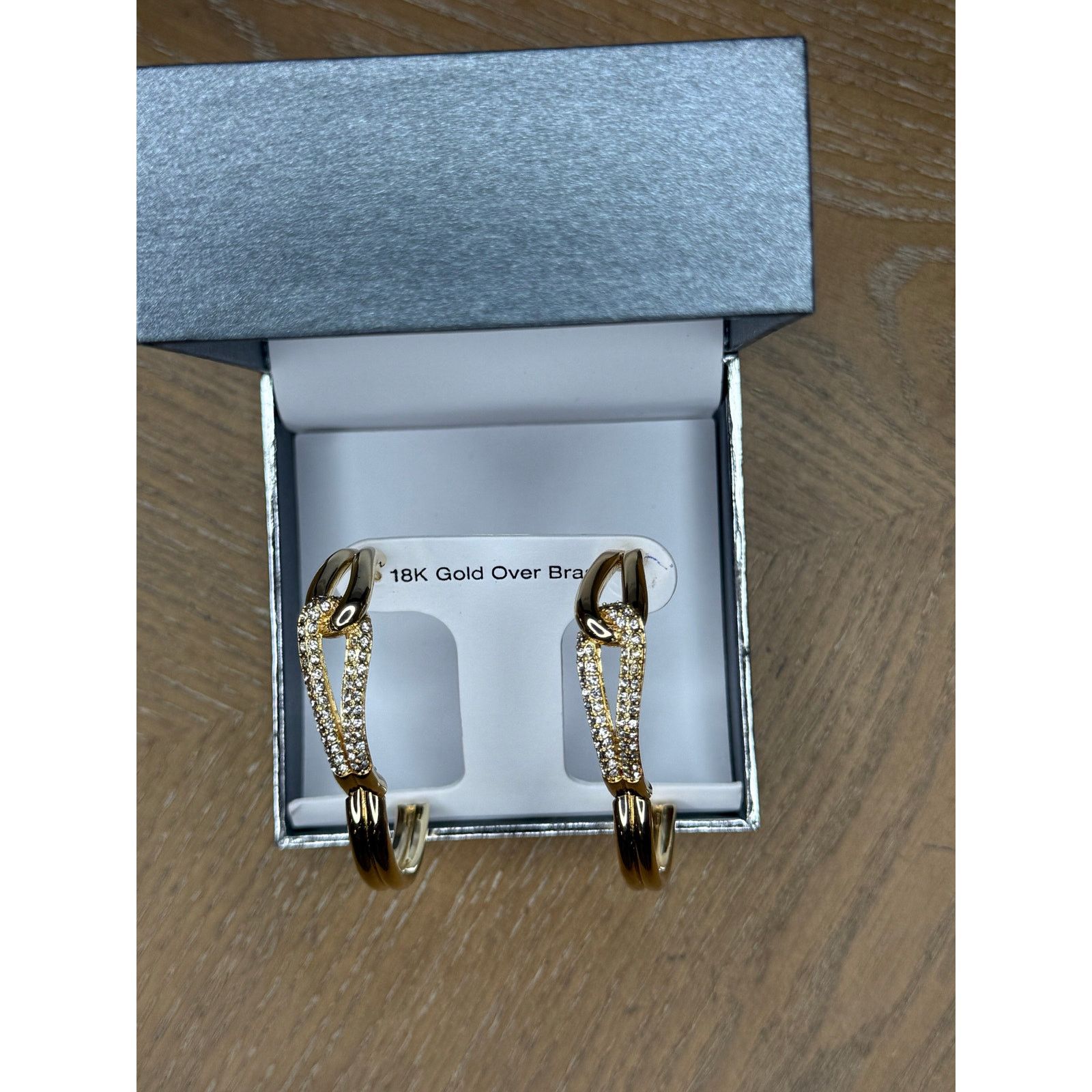 Other And Now This Cubic Zirconia Gold-Tone Stud Earrings | NWT Size ONE SIZE - 4 Thumbnail