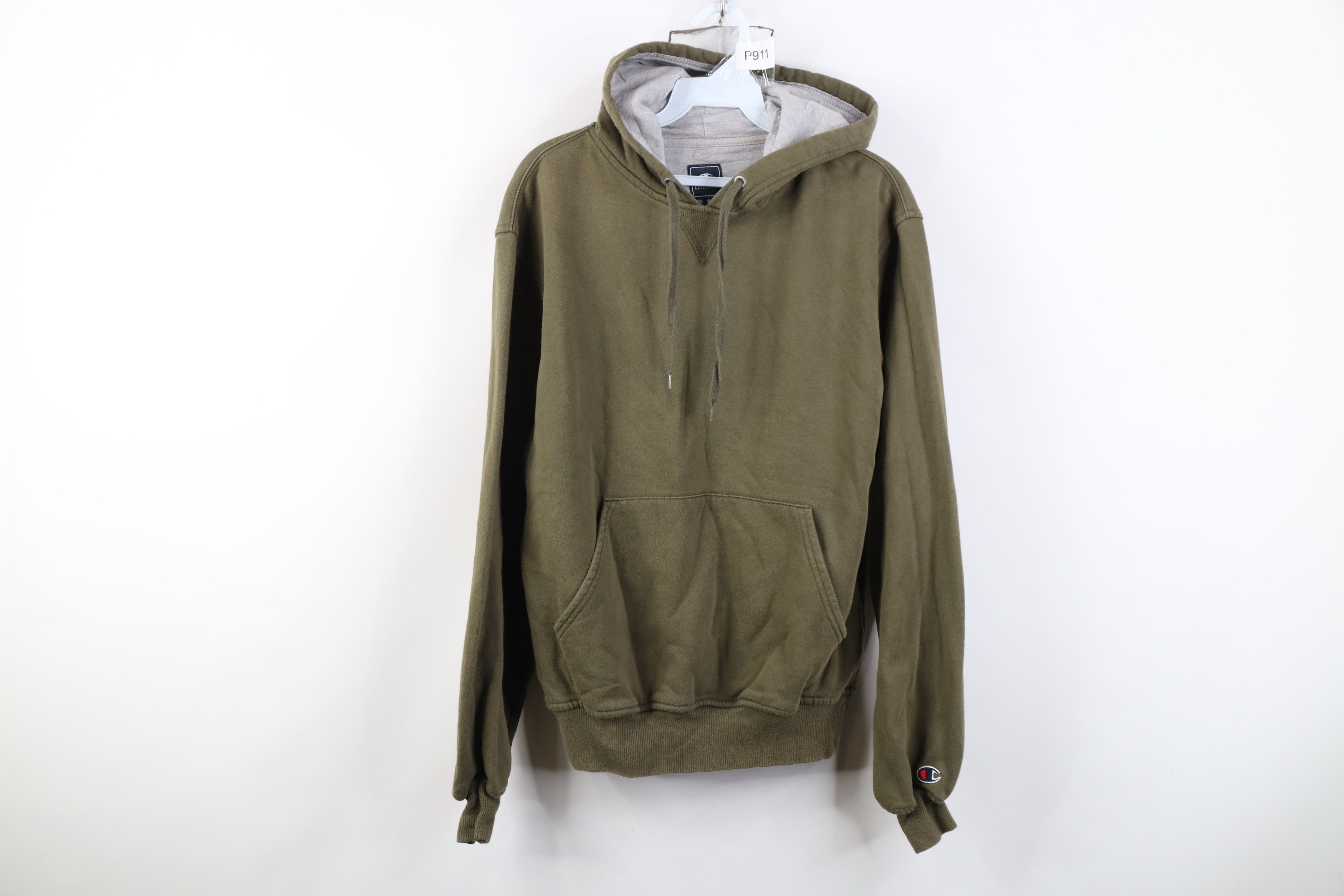 Champion Vintage Y2K Champion Blank Hoodie Sweatshirt Olive Green Size US S / EU 44-46 / 1 - 1 Thumbnail