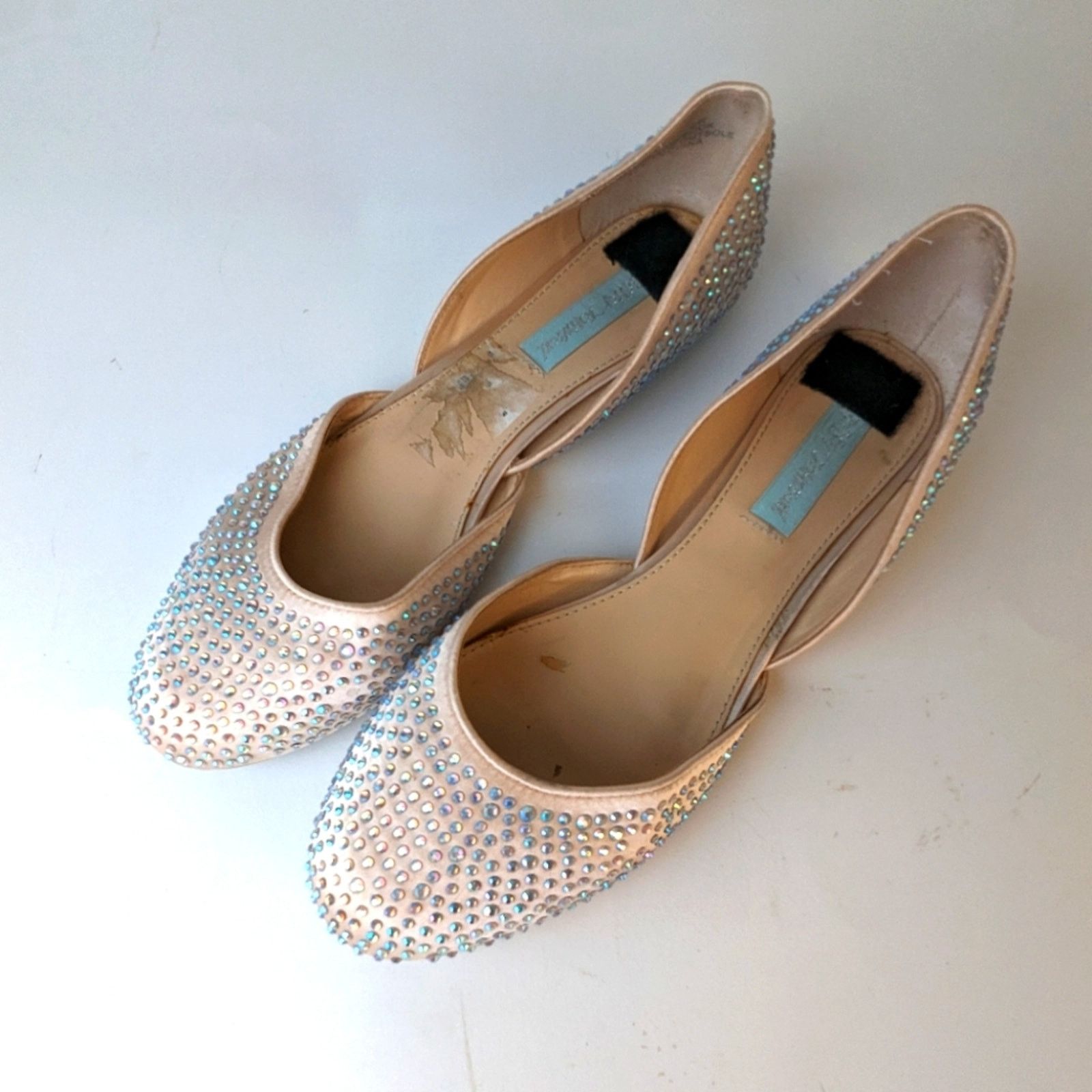 Betsey Johnson Betsey Johnson Jane Satin Rhinestone Flats / 9 Size US 9 / IT 39 - 1 Thumbnail