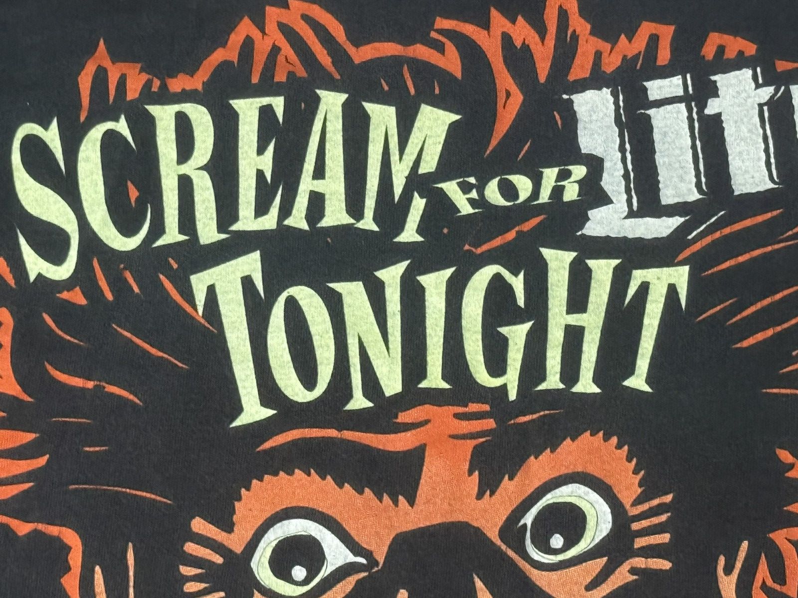 Vintage Vintage 90s Scream for Lite Tonight T Shirt Tultex Cotton Size US L / EU 52-54 / 3 - 3 Thumbnail